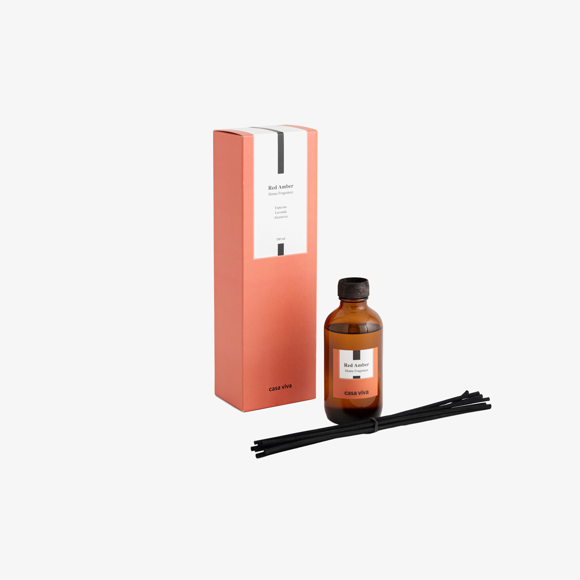 Difusor en mikado red amber Air 100ml Casa Viva