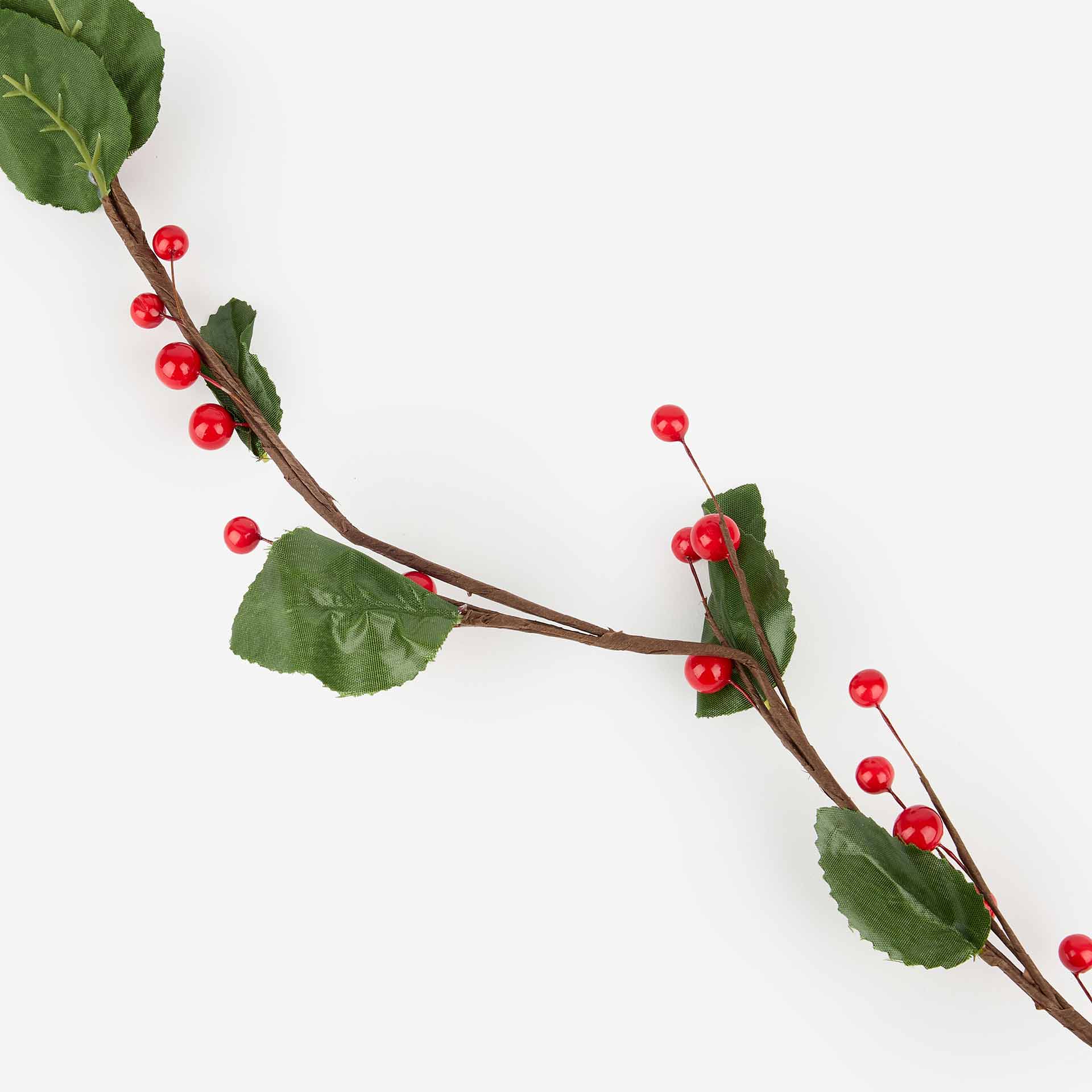 Guirnalda decorativa de bayas rojas 120cm