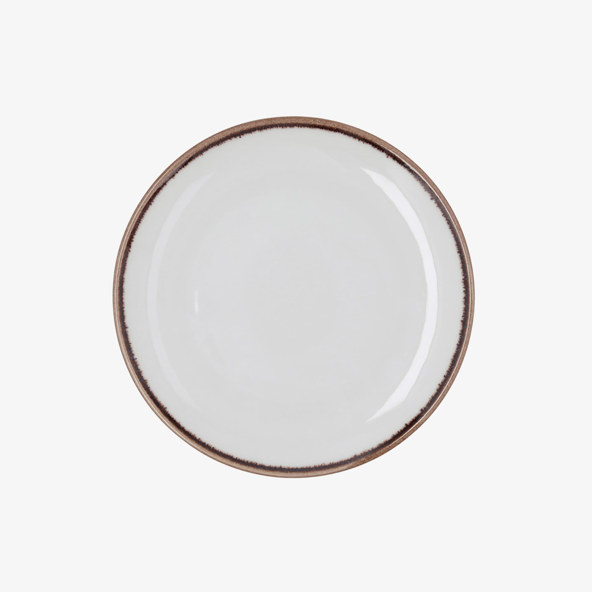 Plato de postre blanco de porcelana Pietra &Oslash;21cm