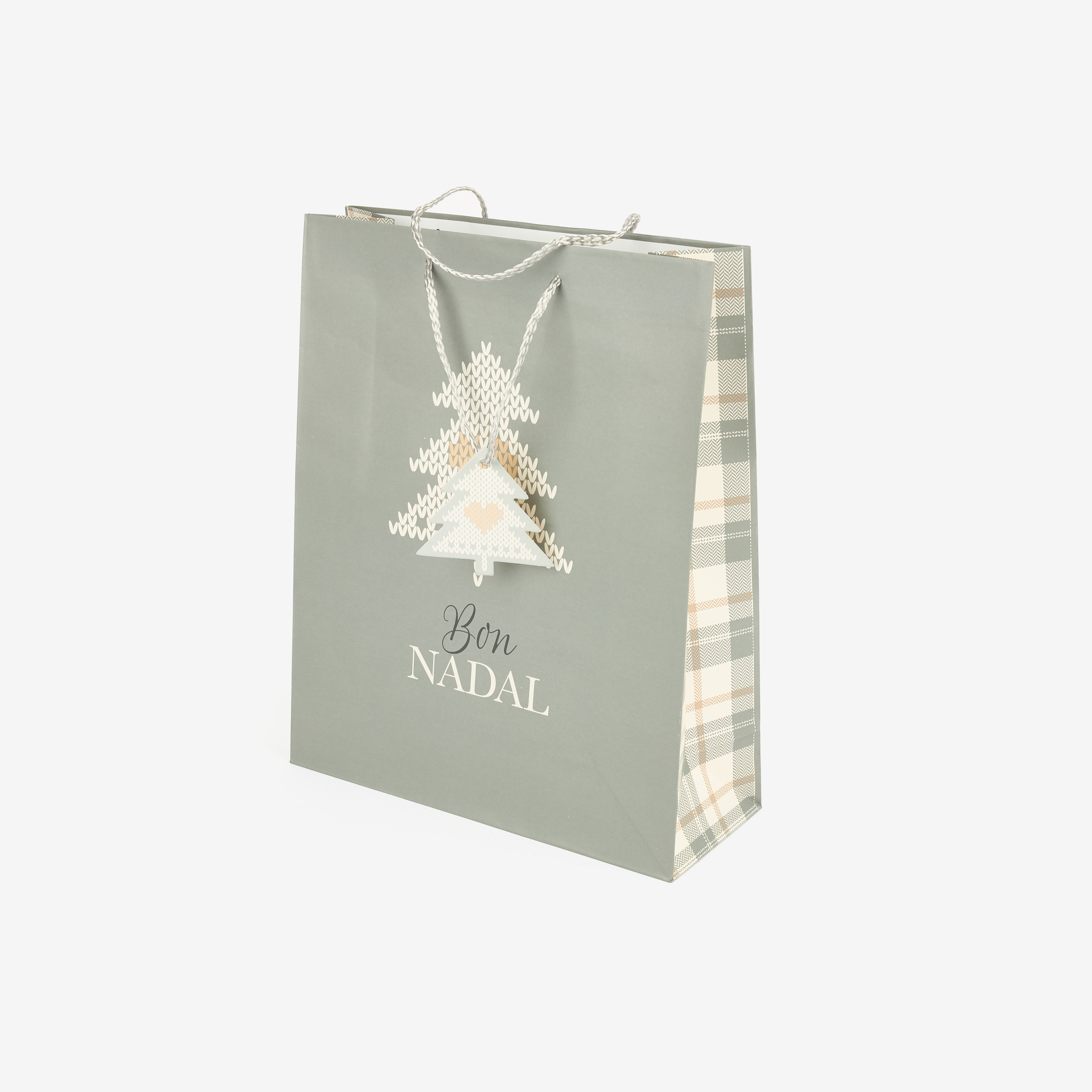 Bolsa de papel para regalo gris Nordic M