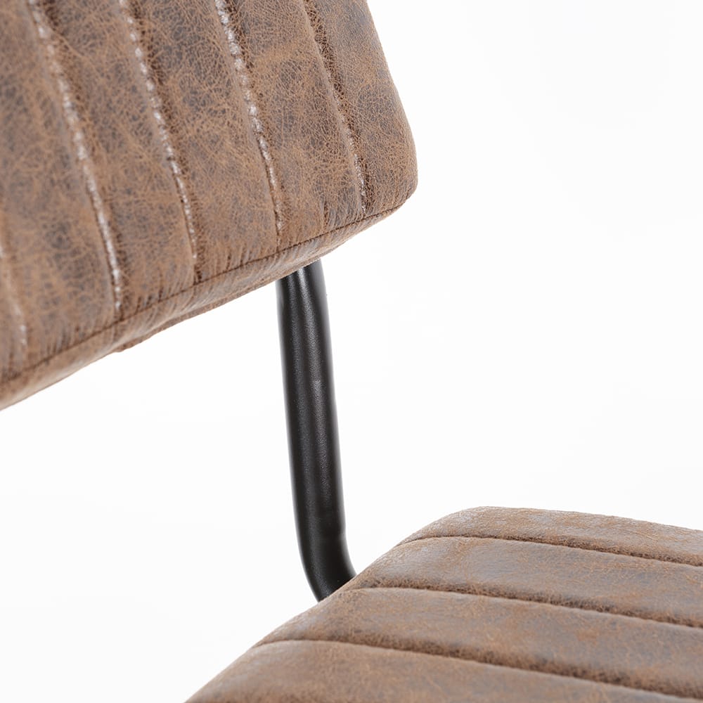 Silla de comedor marrón Natalia 46x59x86cm