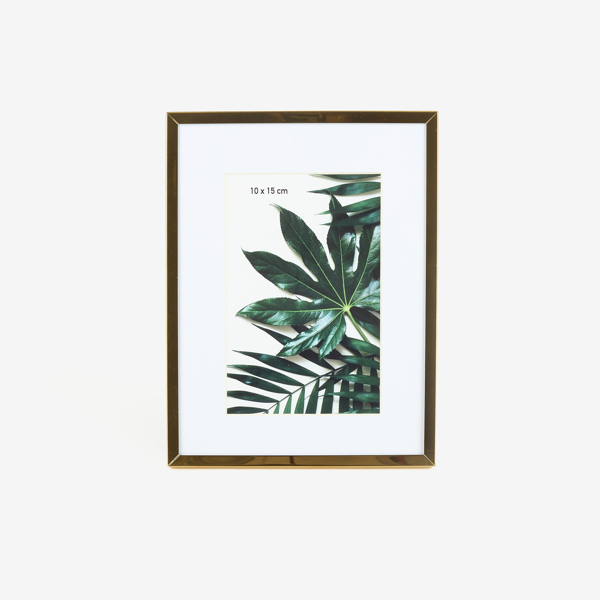 Marco de fotos de metal dorado 10x15cm