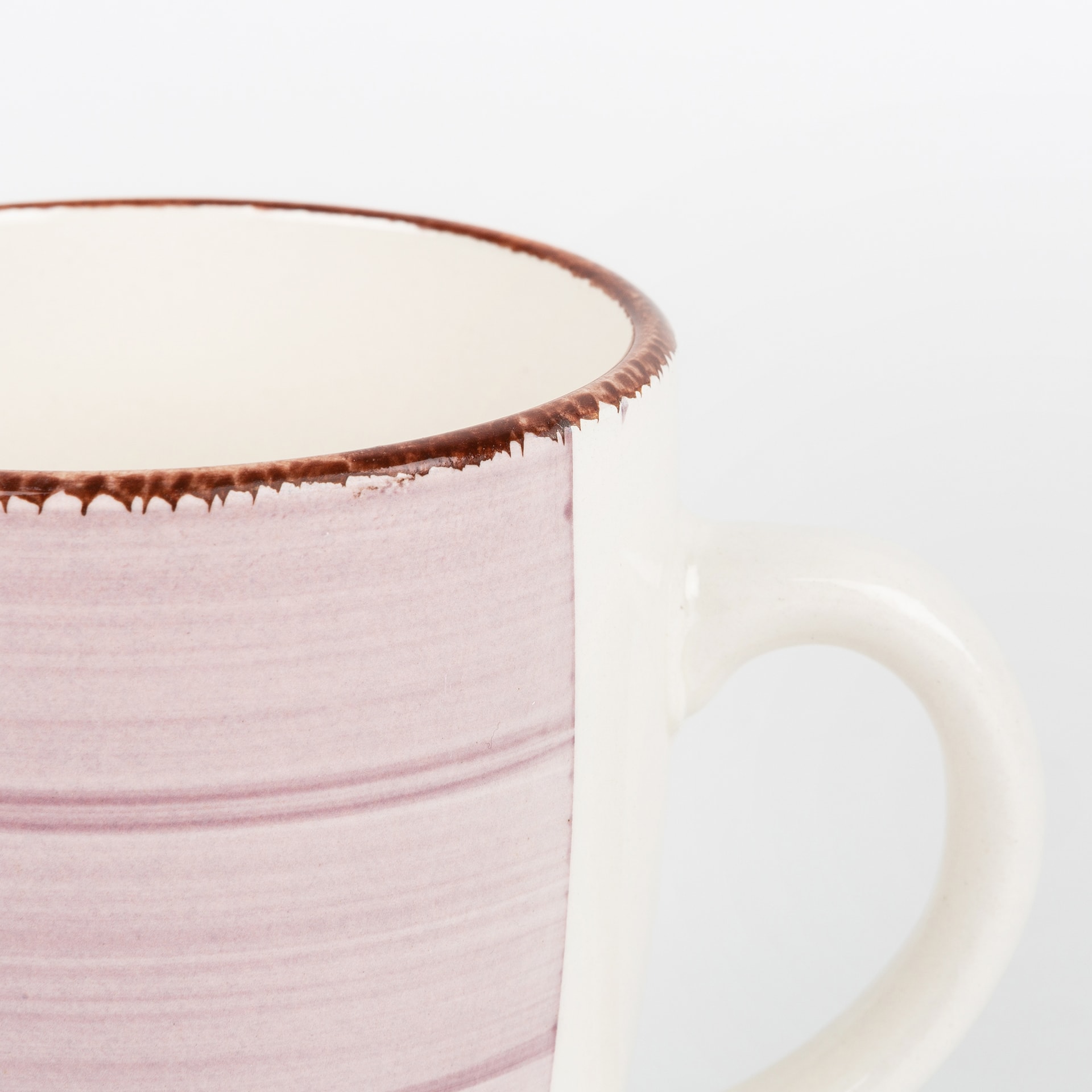 Taza rosa de gres Vita 35cl