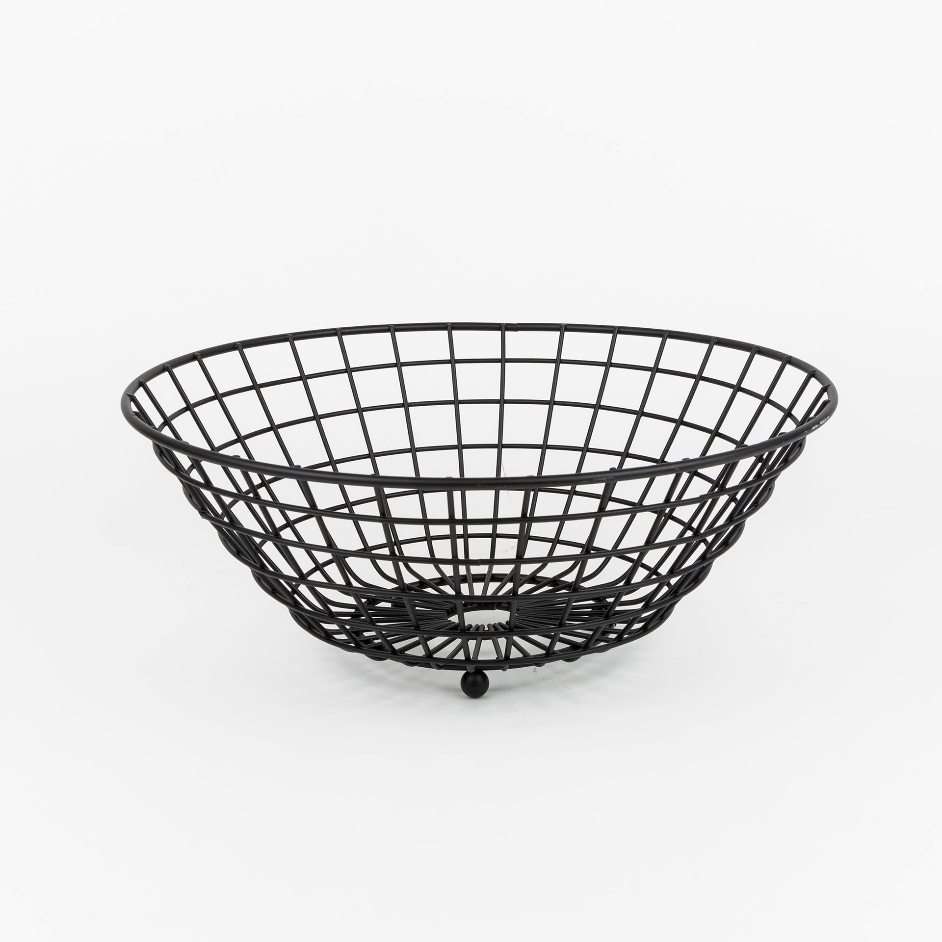 Frutero de acero Preto Ø28x11cm