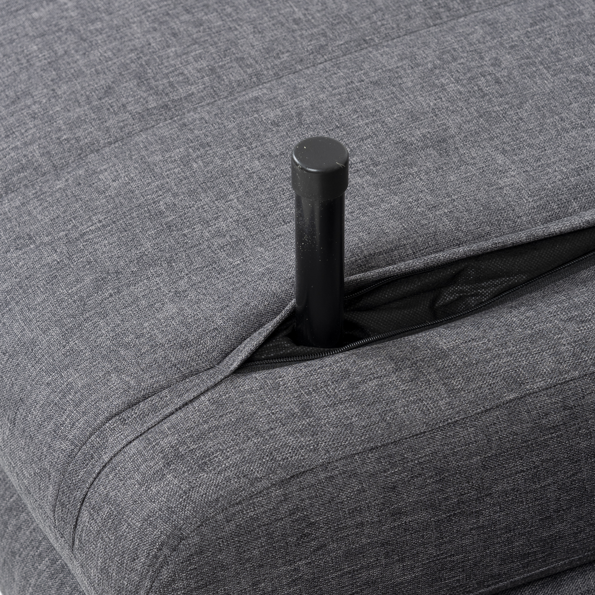Sof&aacute; cama individual gris oscuro 127x91x84cm