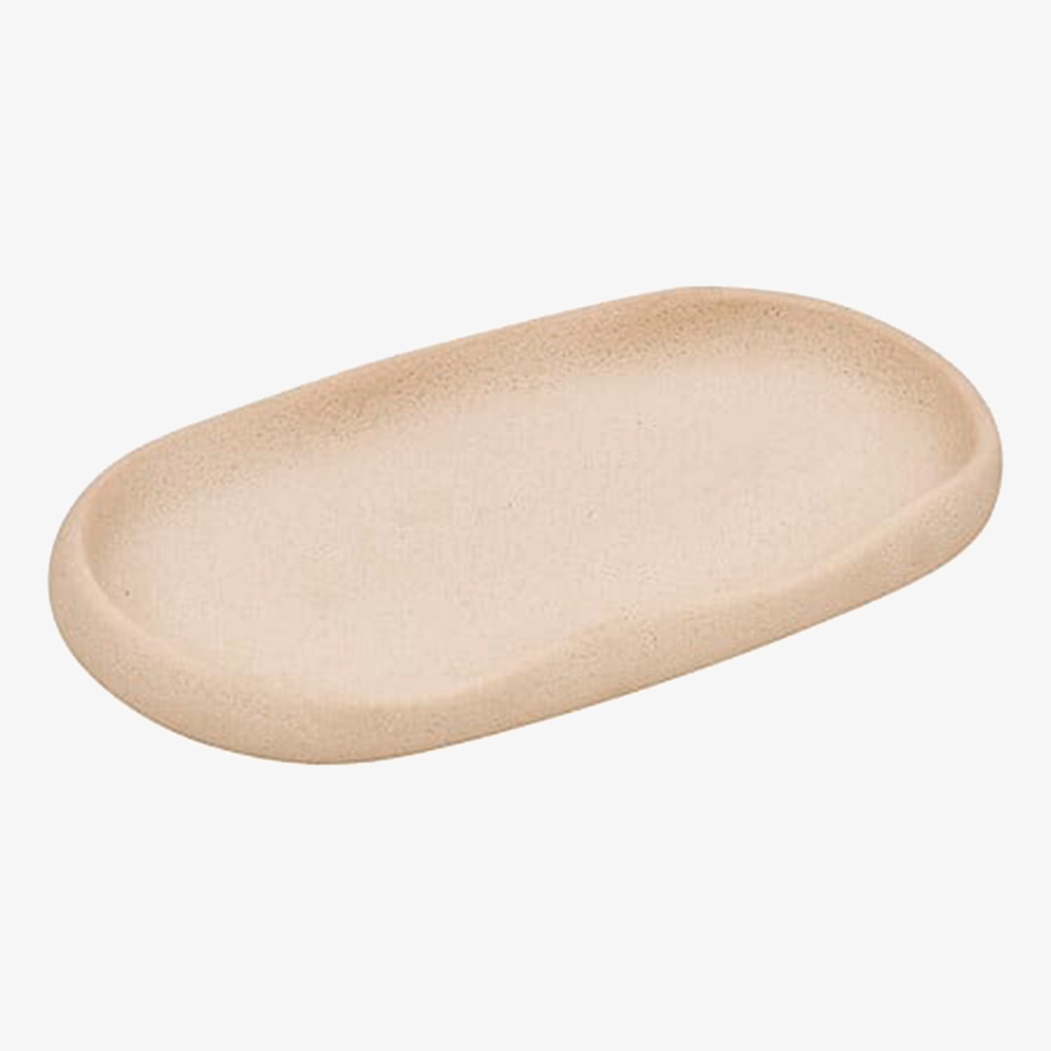 Bandeja de ba&ntilde;o beige Olen 22,6x12,7cm