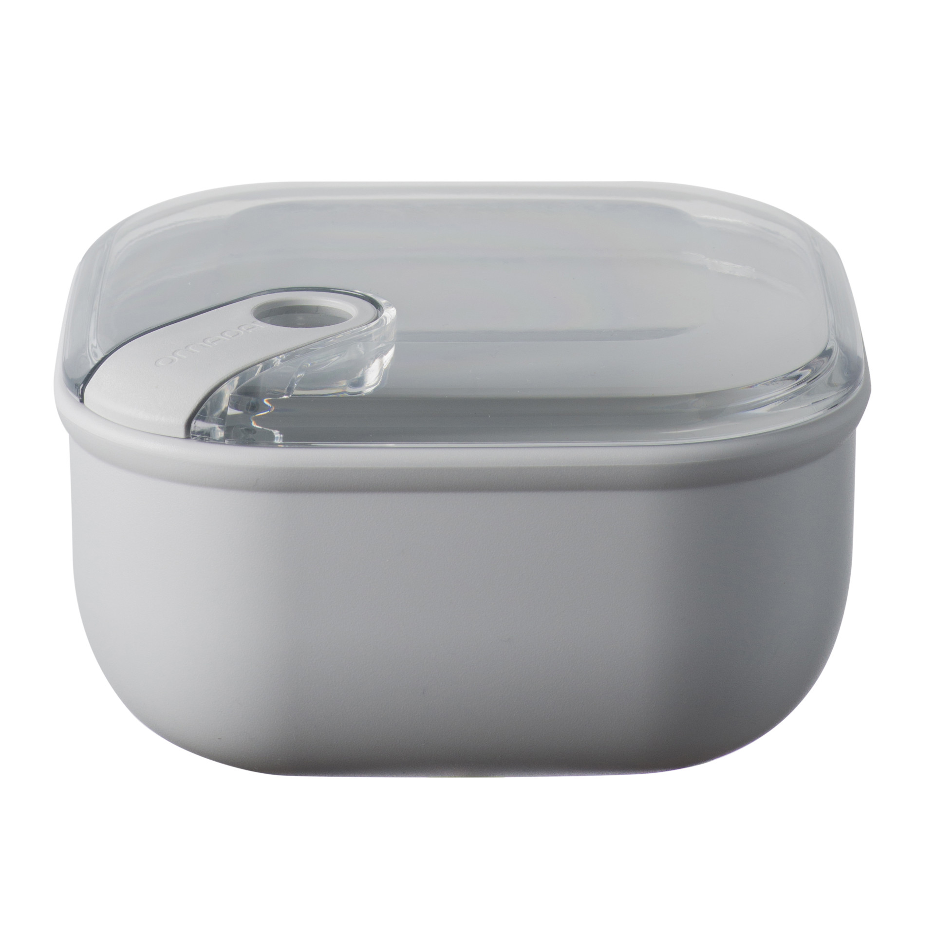 T&aacute;per herm&eacute;tico de PP gris Pull Box 1L