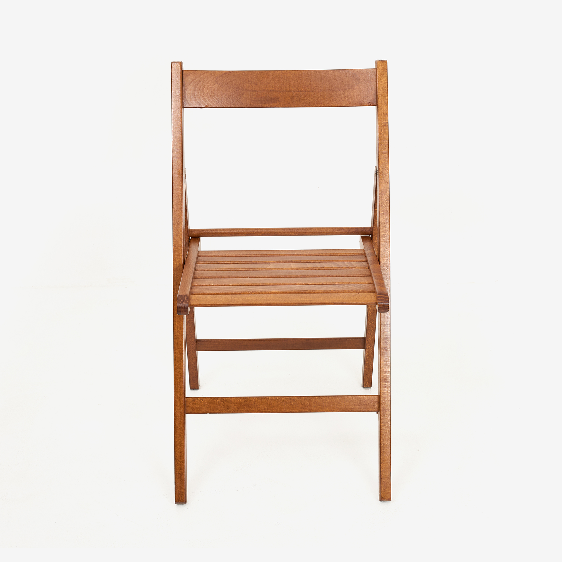 Silla plegable de madera de haya oscura Gema 43x48x79cm