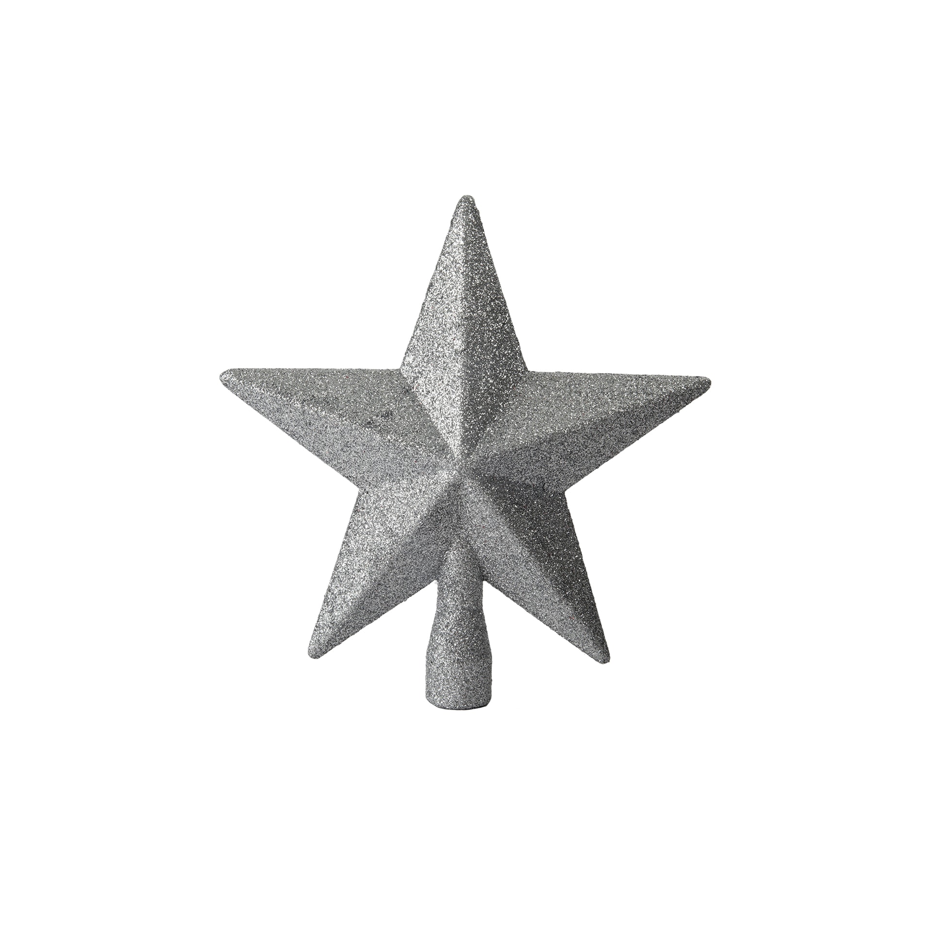 Estrella para árbol plateada 19cm
