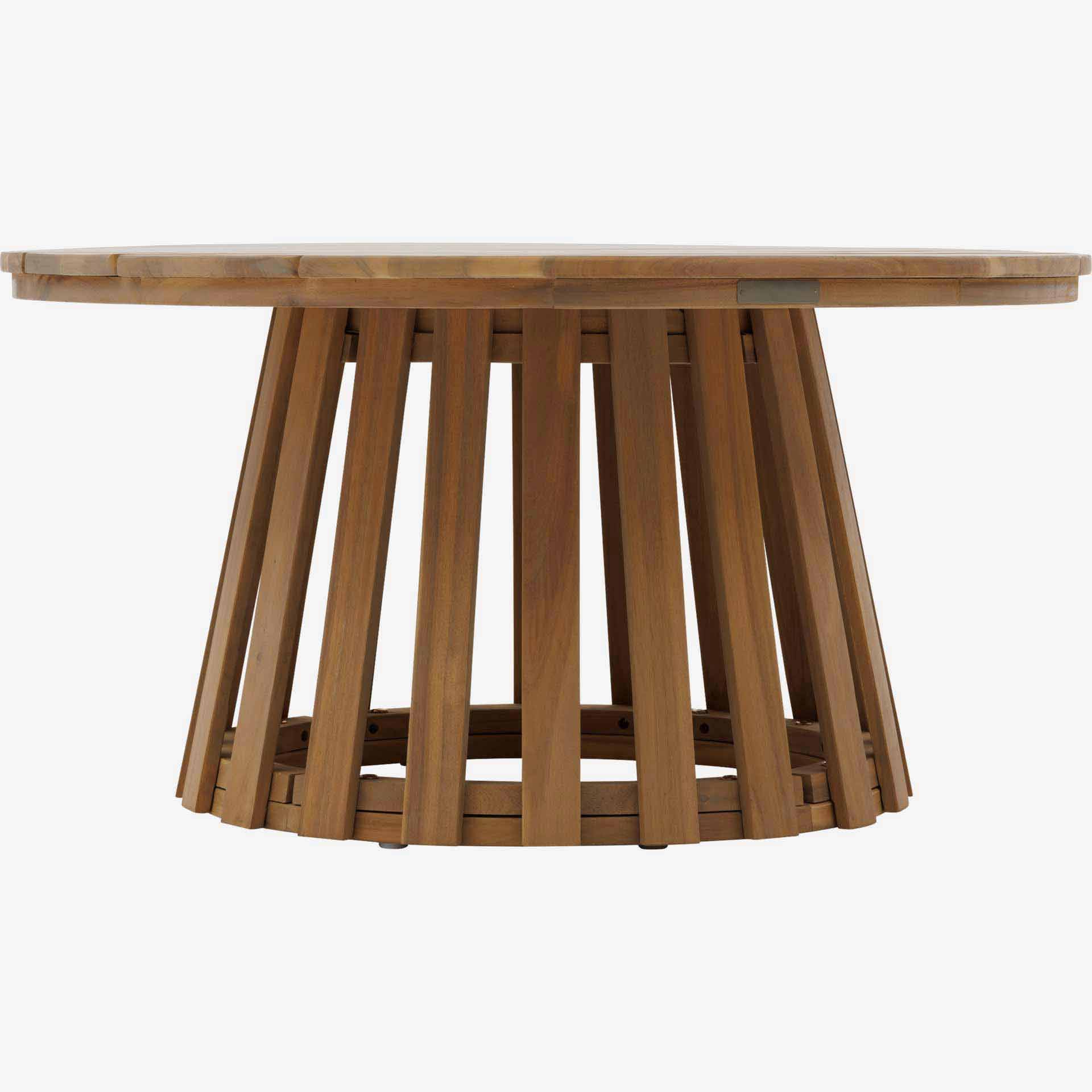 Mesa auxiliar de jard&iacute;n de madera de acacia Osnik &Oslash;80x40cm