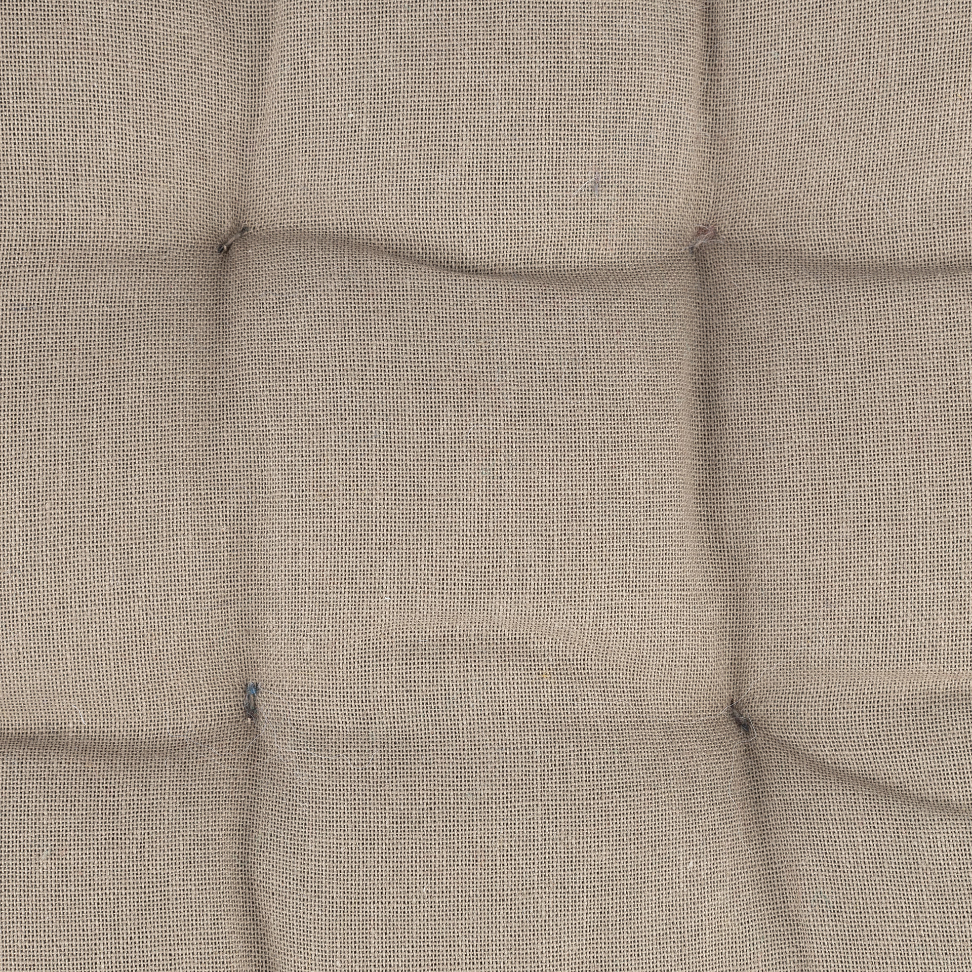 Cojín de silla de algodón taupe 38x38cm