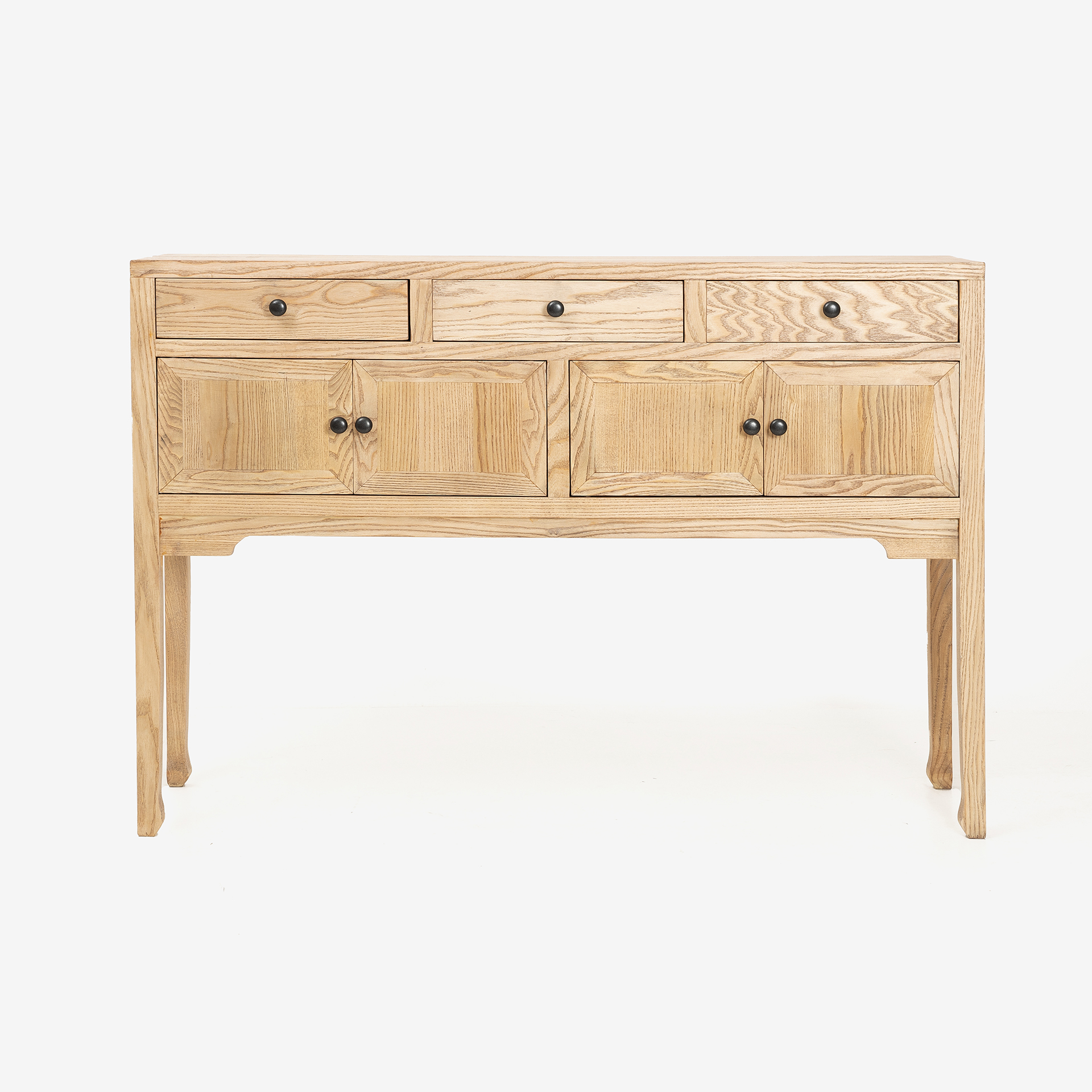 Aparador de madera de olmo reciclada 120x30x84cm