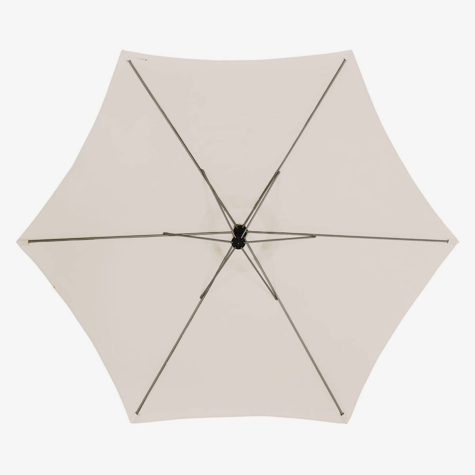 Parasol basculante de acero inoxidable beige Maui 300cm