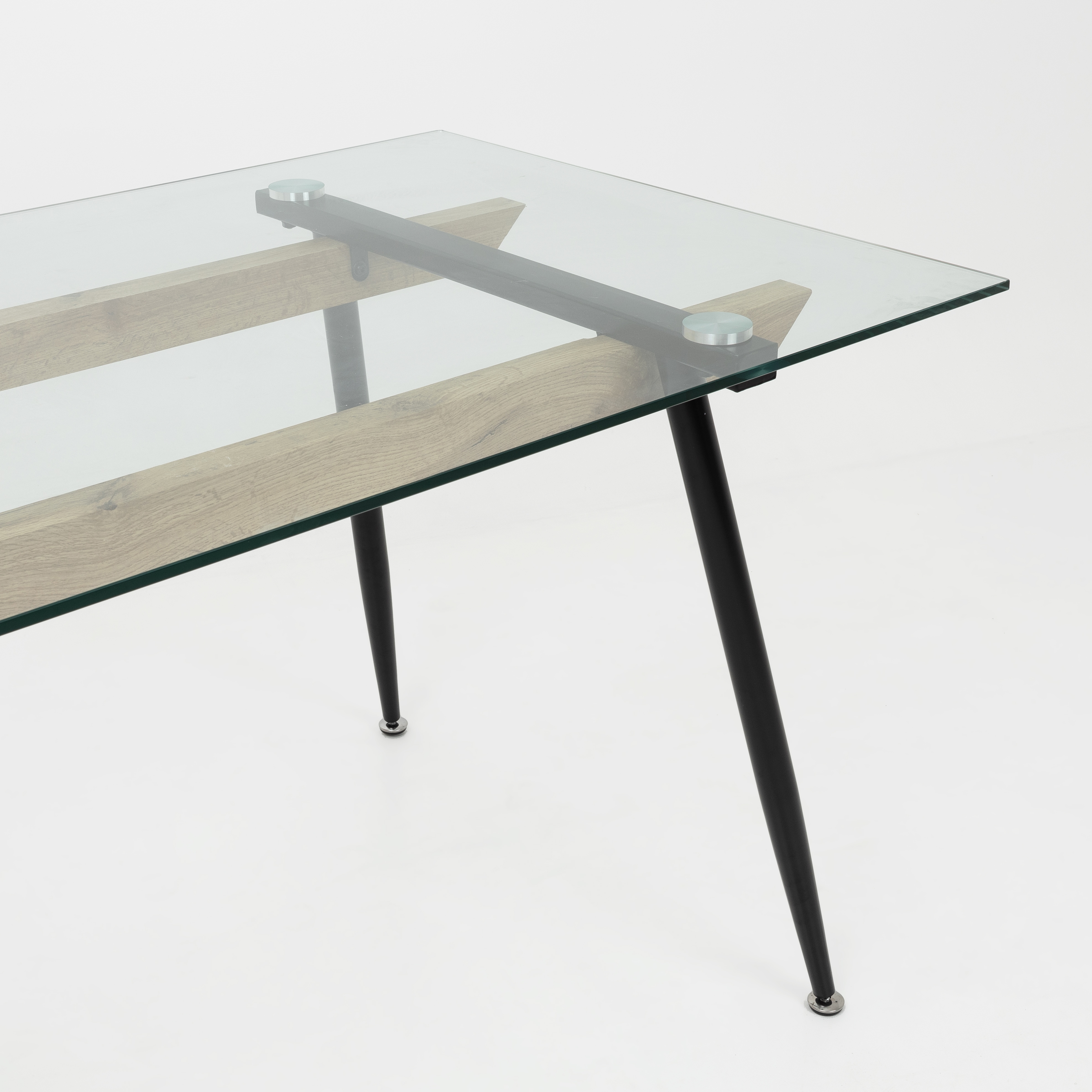 Mesa de comedor de cristal 160x80cm