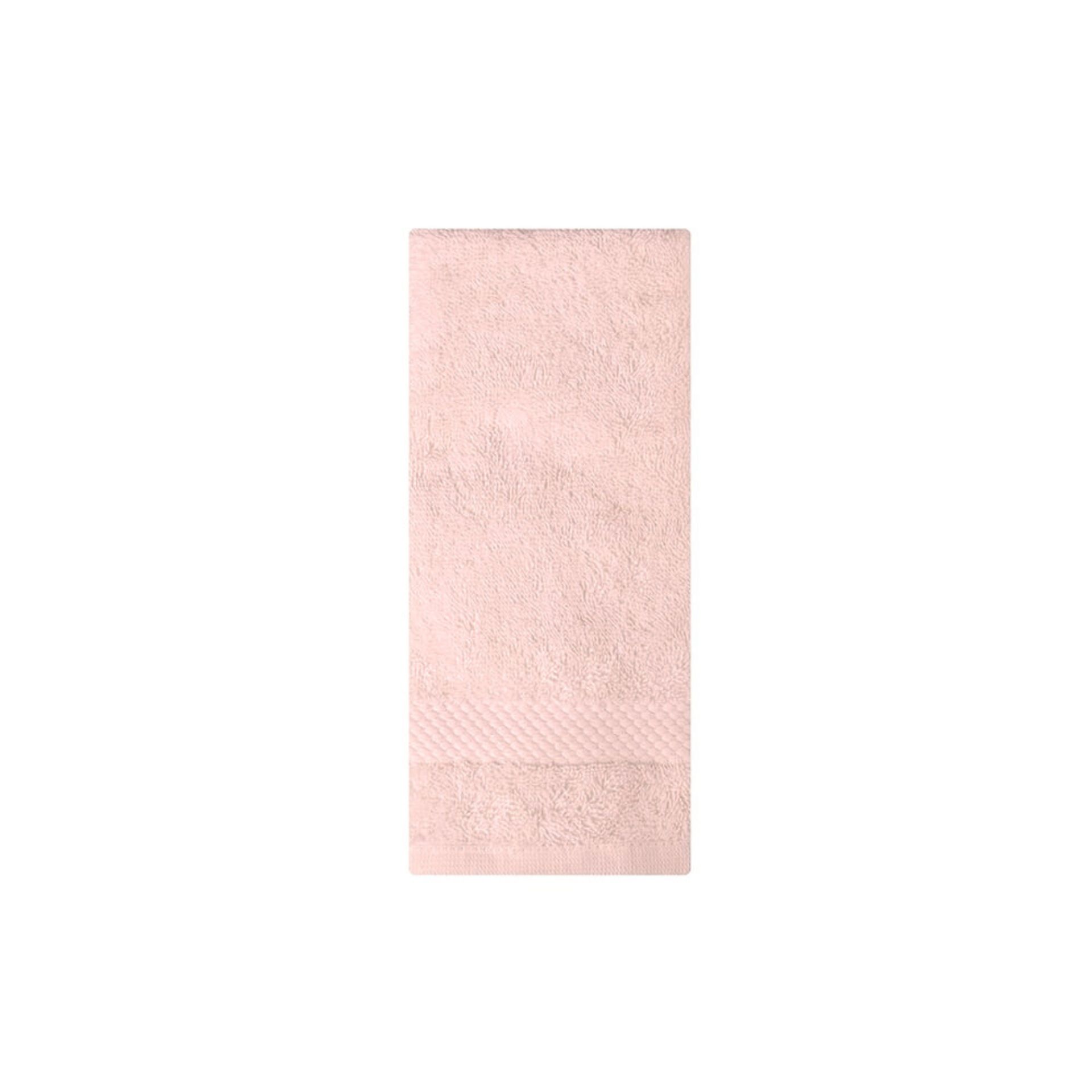Toalla de tocador de algod&oacute;n rosa Vic 50x30cm - 500 gr/m&sup2;