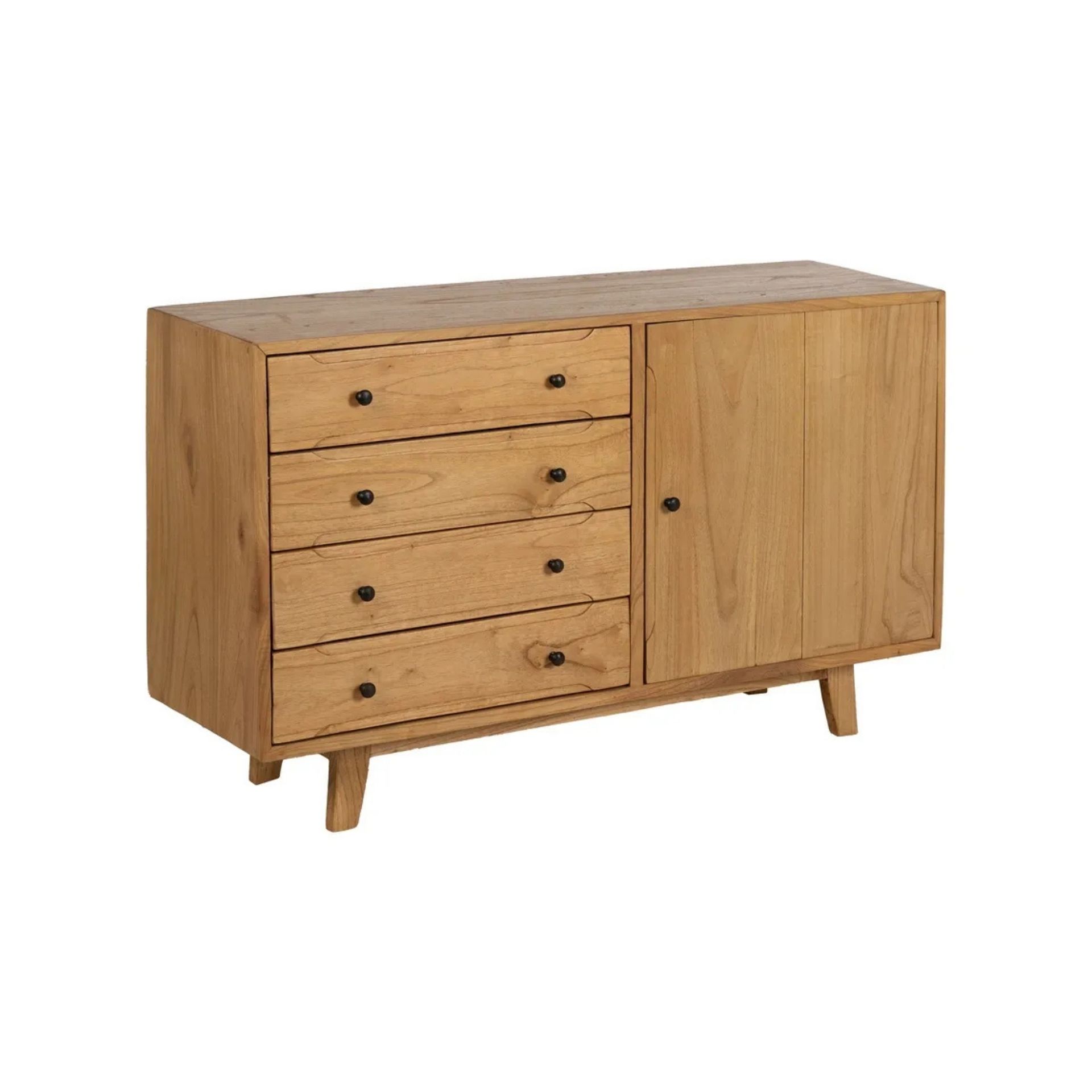 Aparador de madera de mindi 130x40x80cm