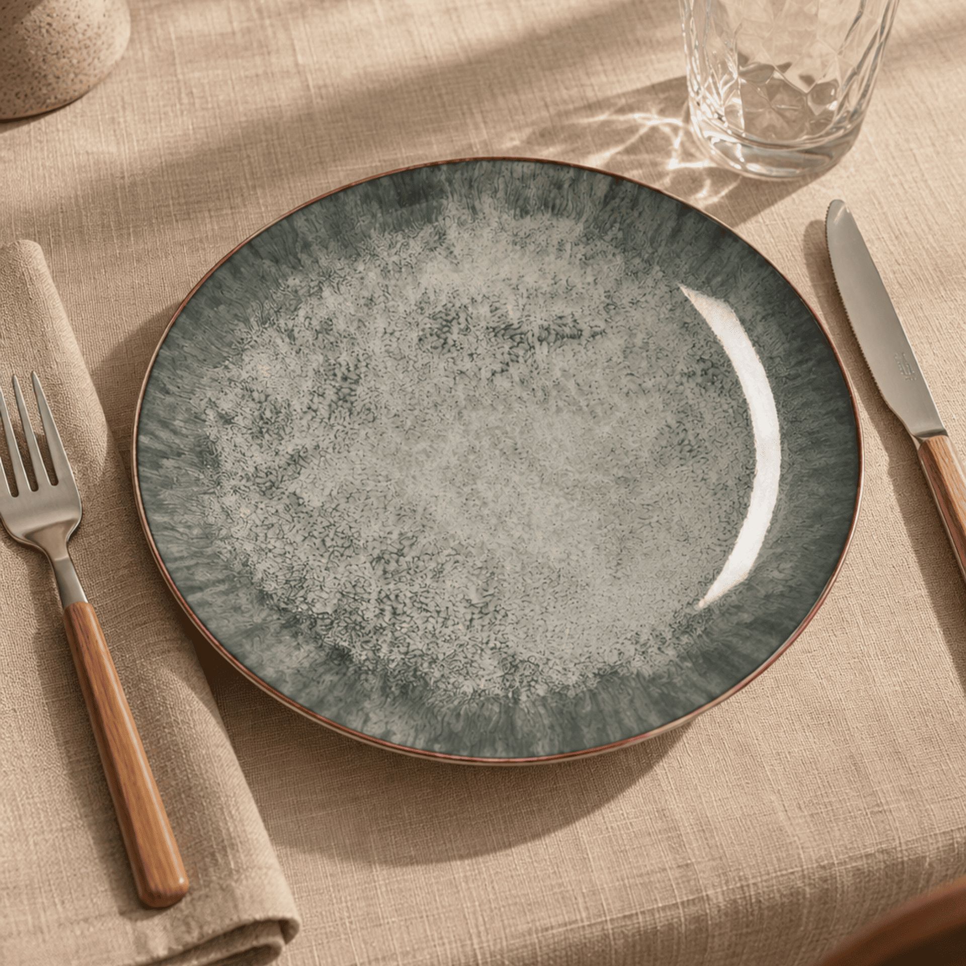Plato llano de porcelana Moon 27cm