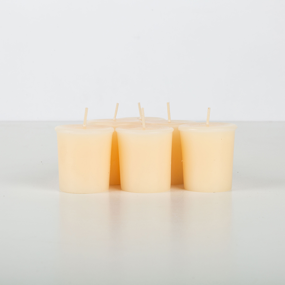 Set de 6 velas Votive crema