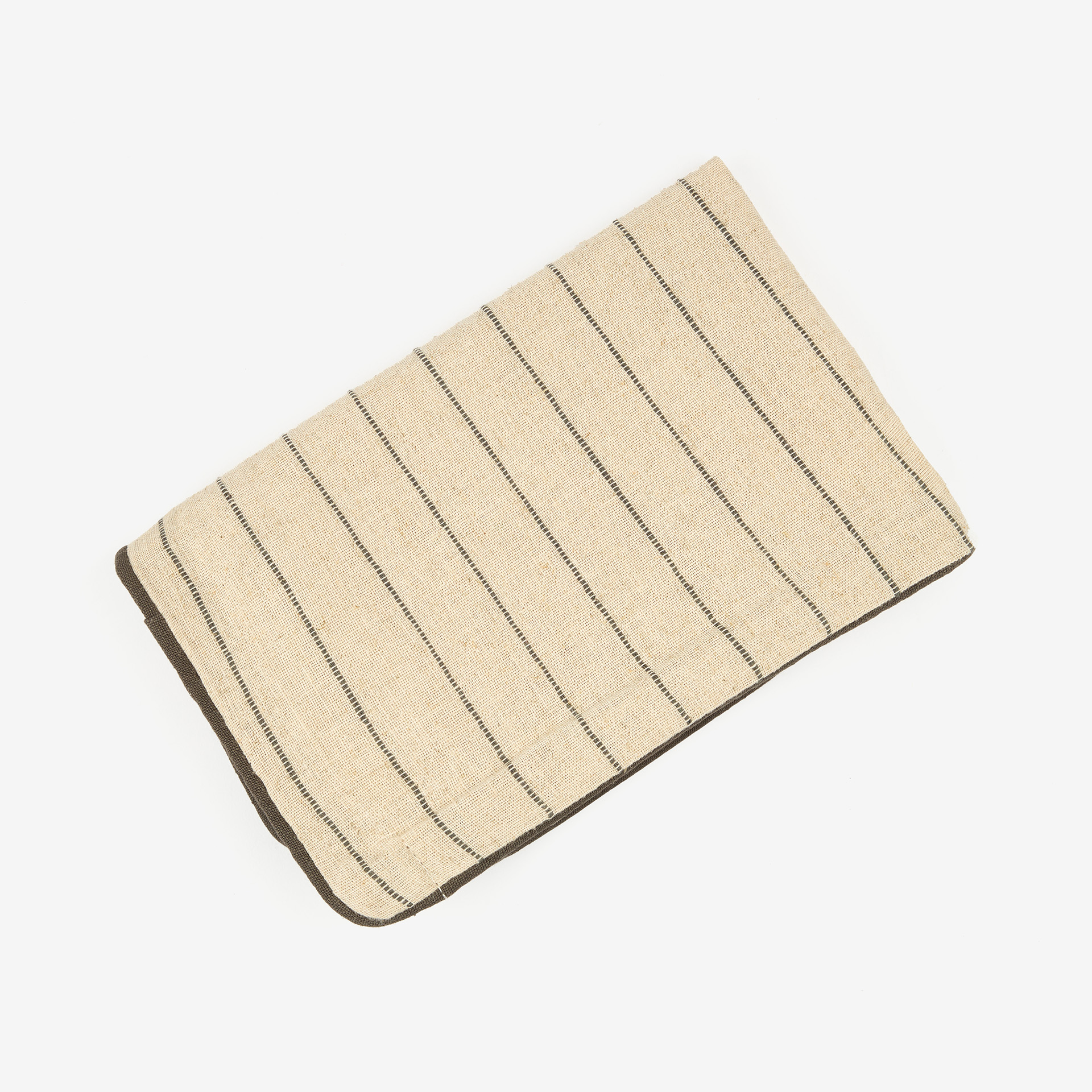 Funda de coj&iacute;n de lino rayas Gila 30x45cm