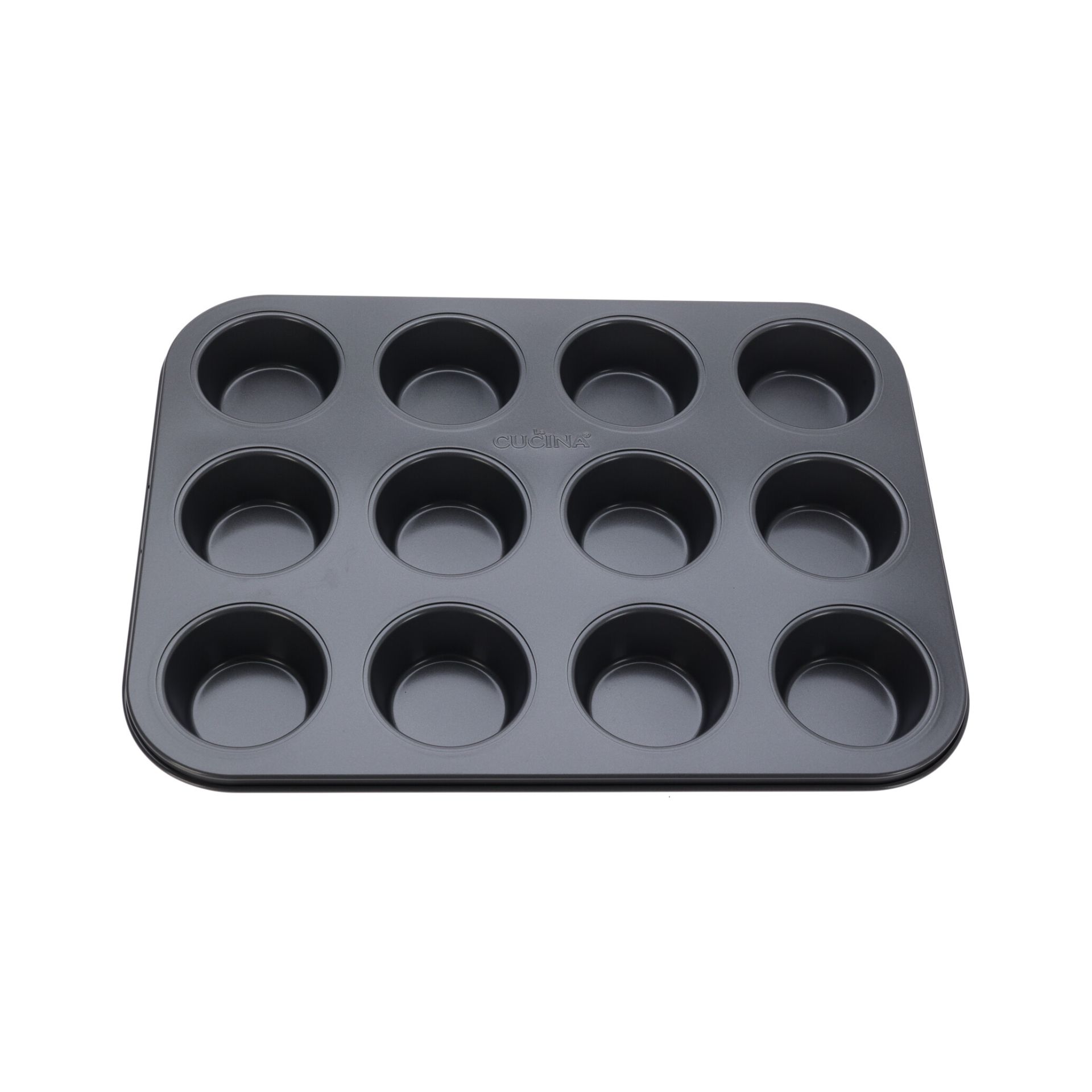 Molde para 12 muffins de acero inoxidable Bilal