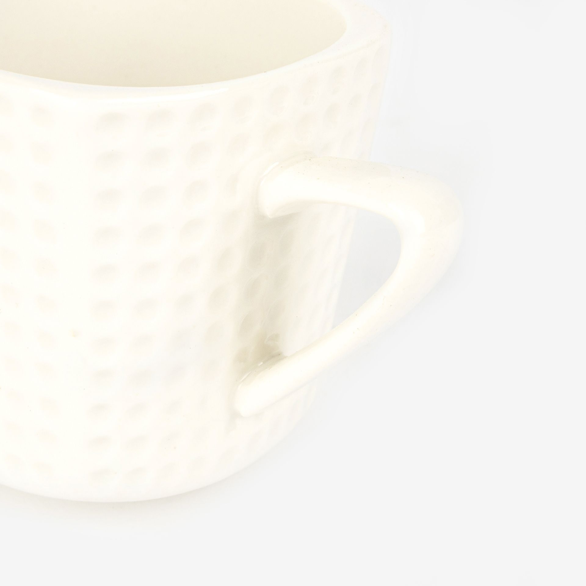 Taza de café con plato de porcelana Golf 8cl