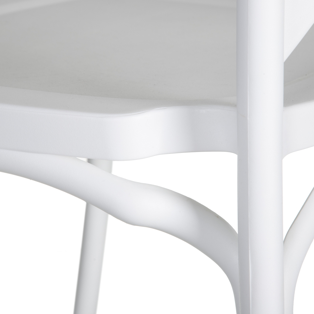 Set de 4 sillas de comedor blanco Cassie 48x43x91cm