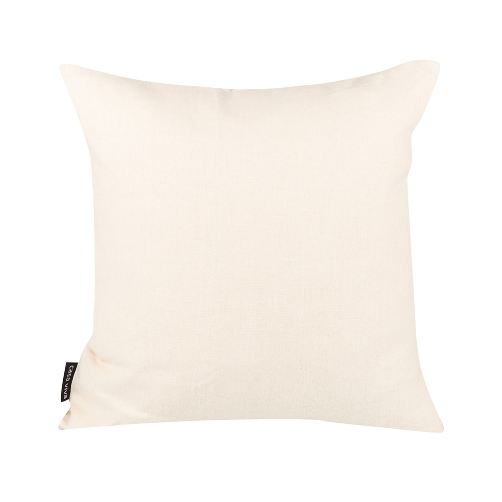 Funda de coj&iacute;n de lino 100% blanco 45x45cm