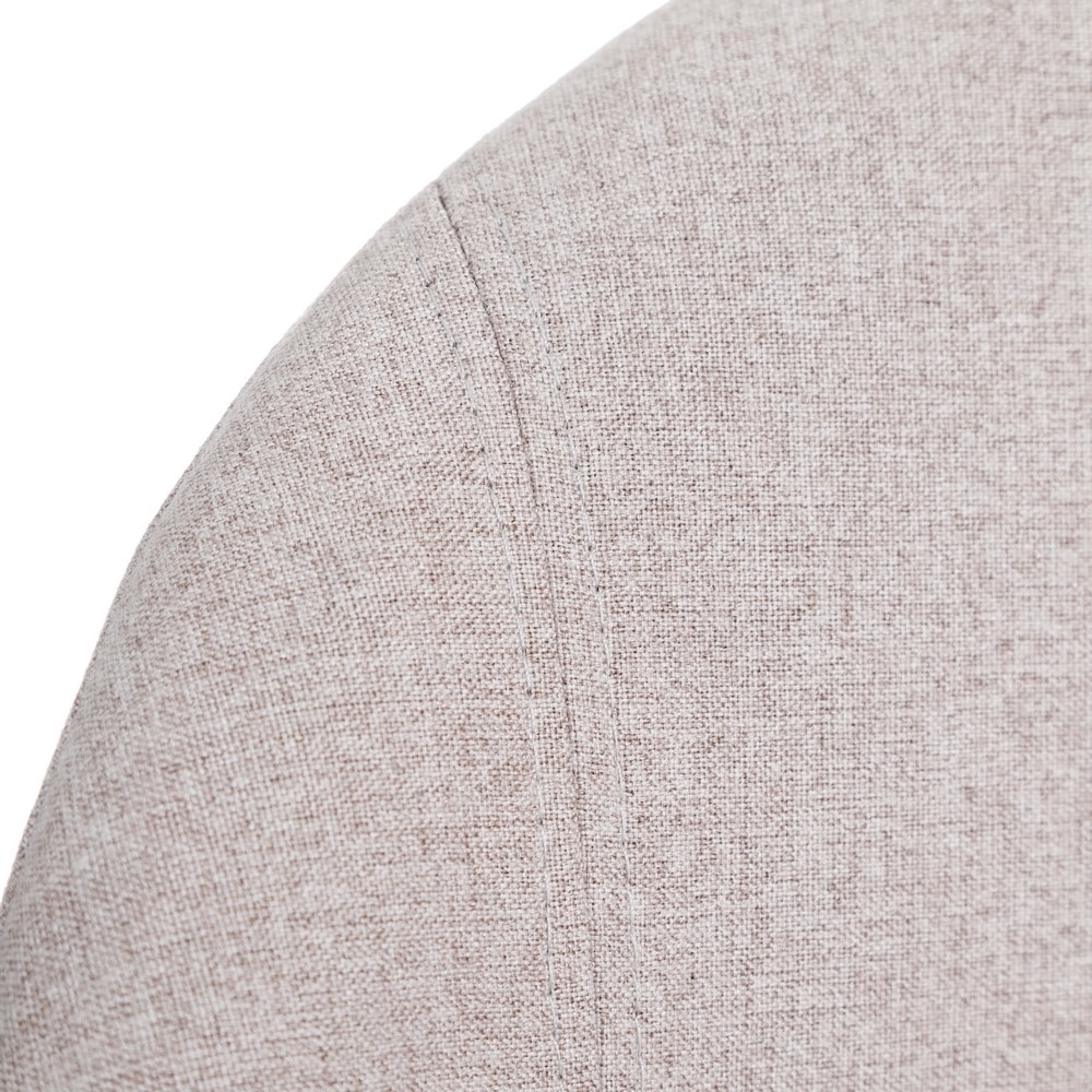 Set de 2 sillas de comedor con reposabrazos de metal beige Caleb 52x53x77cm