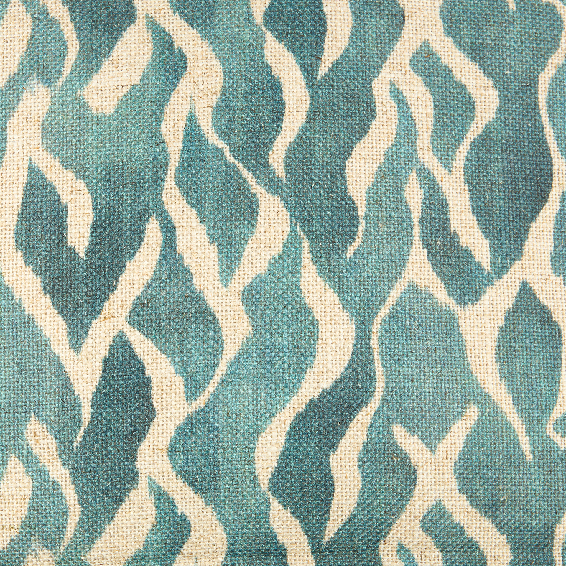 Funda de cojín de algodón azul Sibori 45x45cm