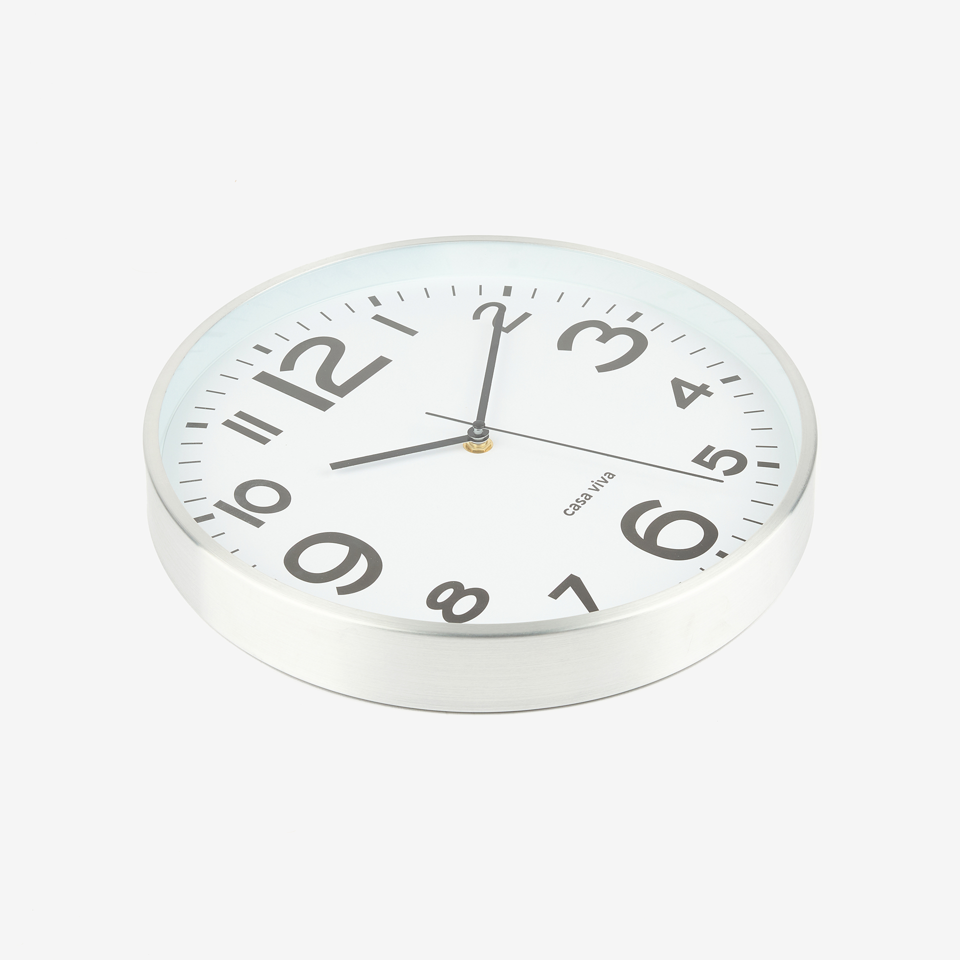 Reloj de pared de aluminio &Oslash;30cm