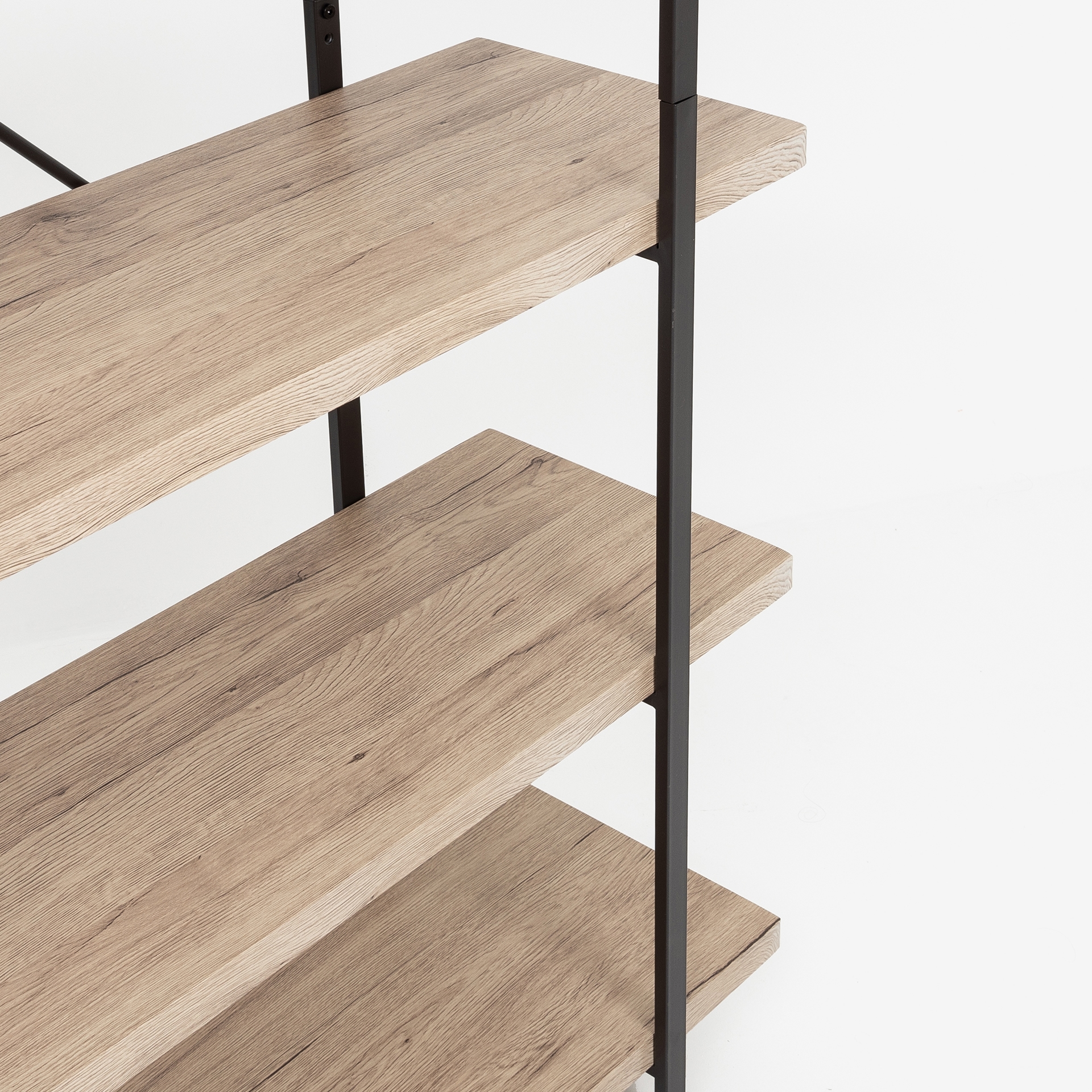 Estantería de madera MDF de 5 estantes marrón Badok 174 cm