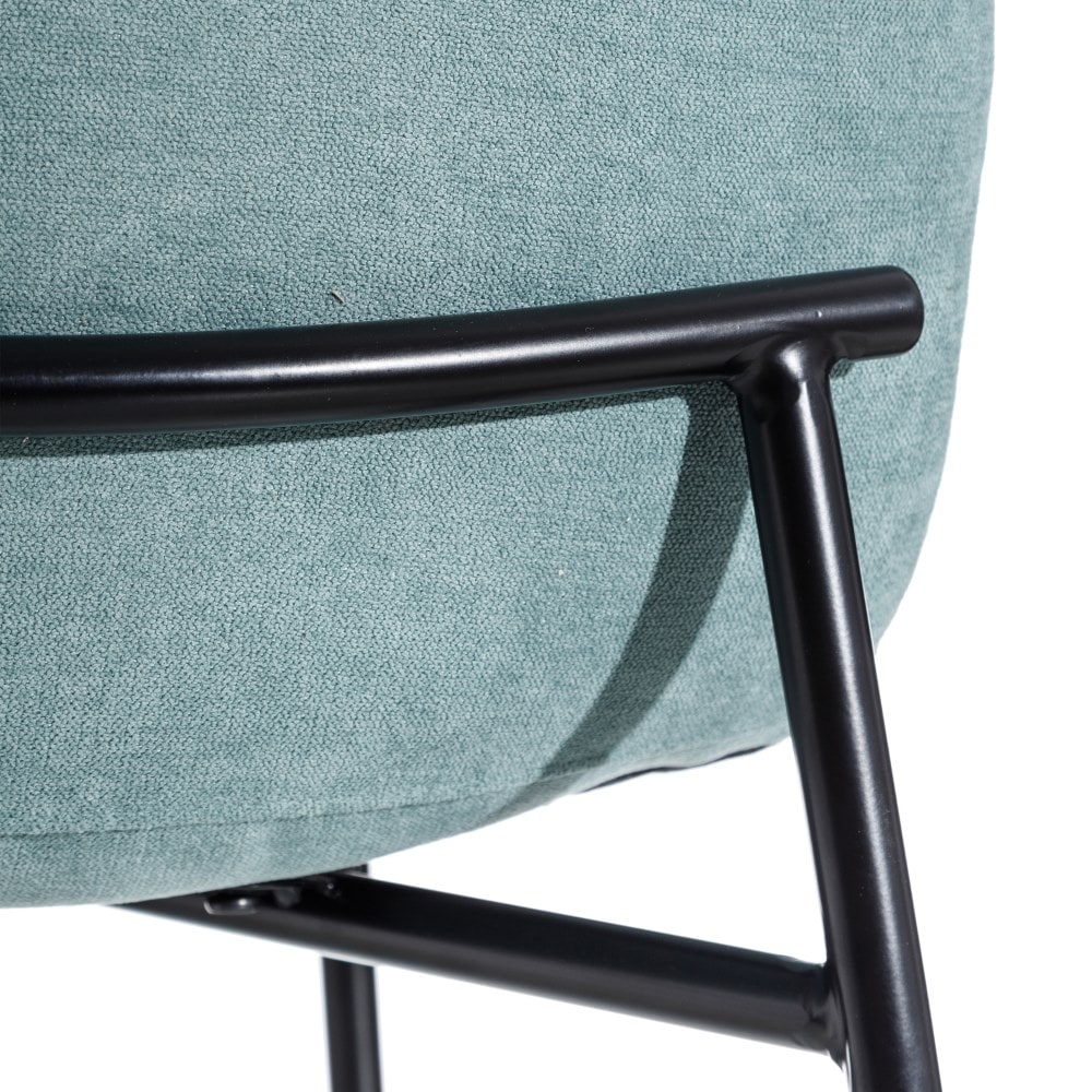 Set de 2 sillas de comedor de metal verde agua Jasper 44x54x86cm