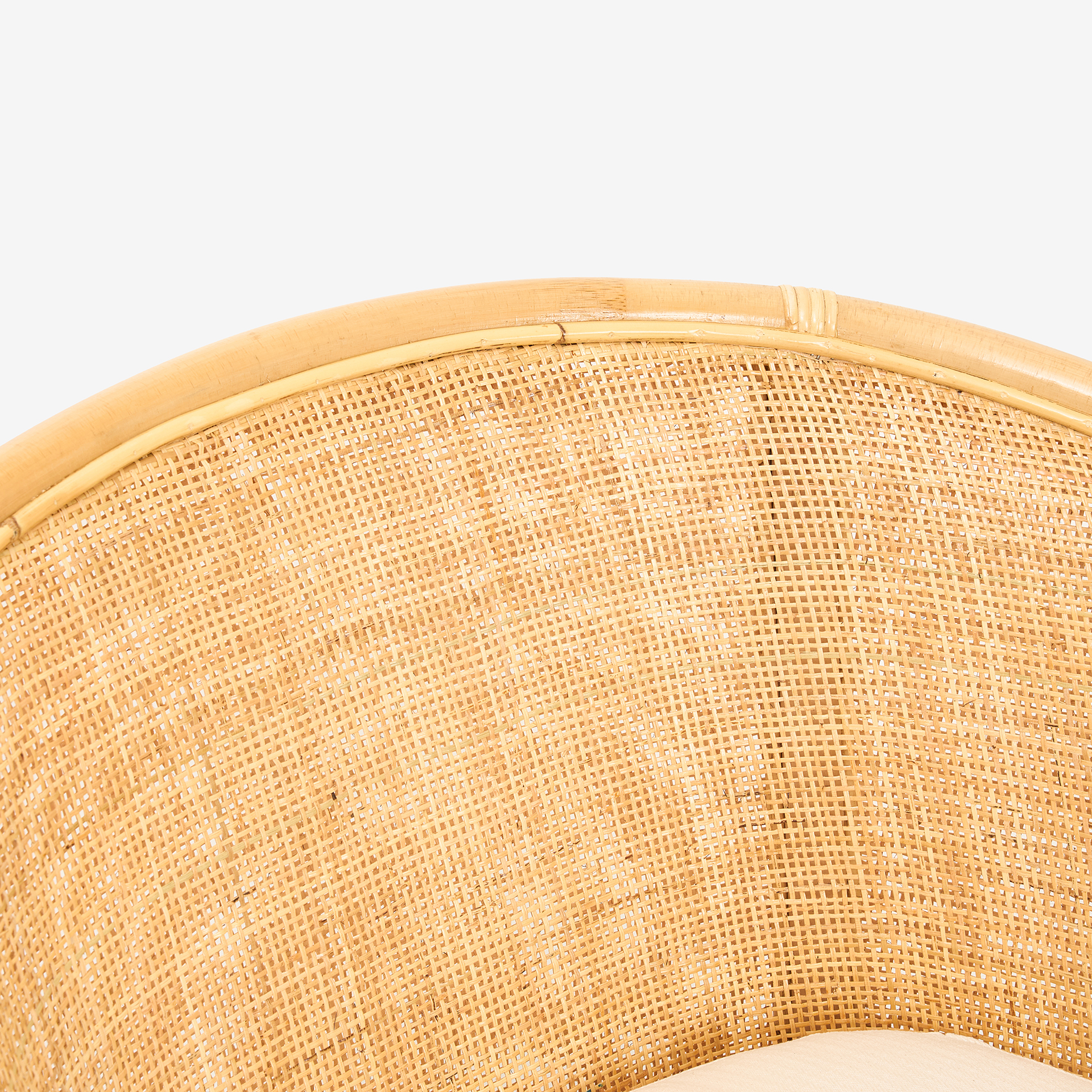 Butaca de ratán beige Milos 76x65x80cm