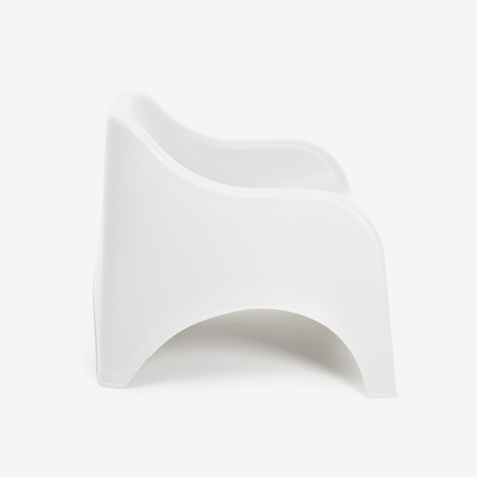Silla de jard&iacute;n apilable de polipropileno blanca Patmos 78x71x79cm