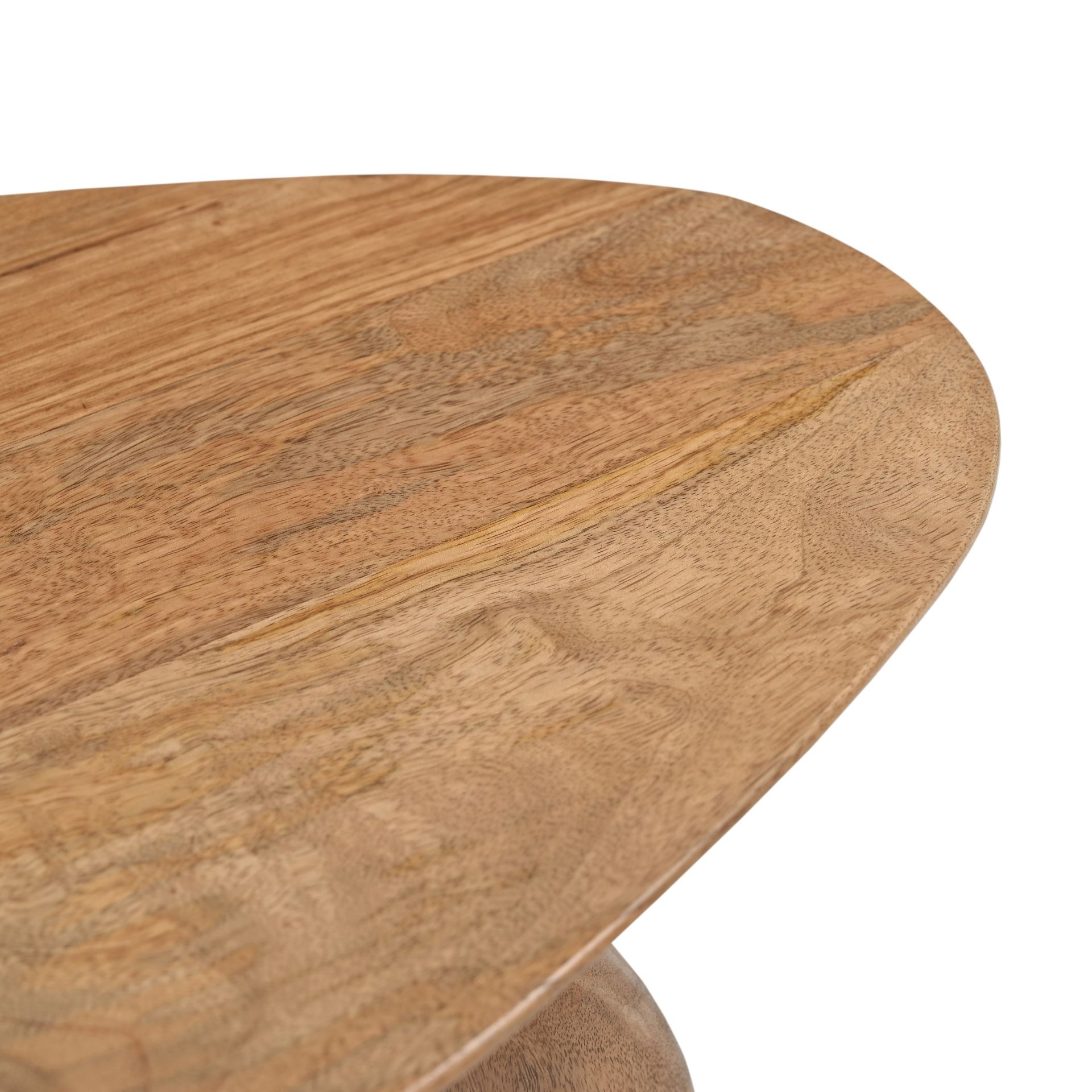 Mesa auxiliar de madera de mango clara Dublin 45x35x55cm Clau&Chloe