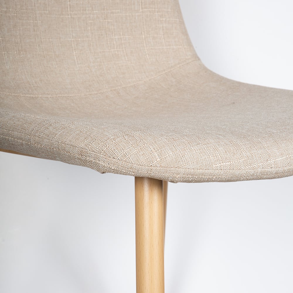 Silla de comedor beige Concept 45x55x86cm