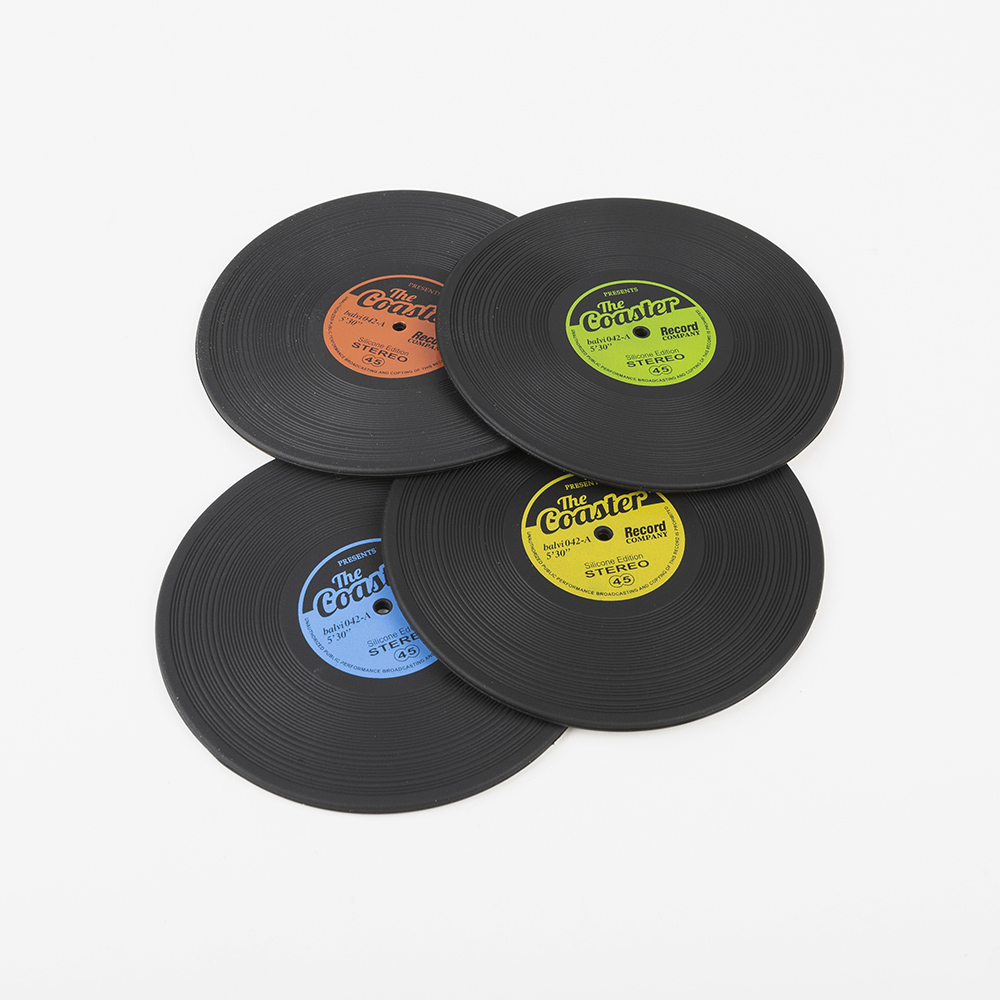 Set de 4 posavasos vin&iacute;licos