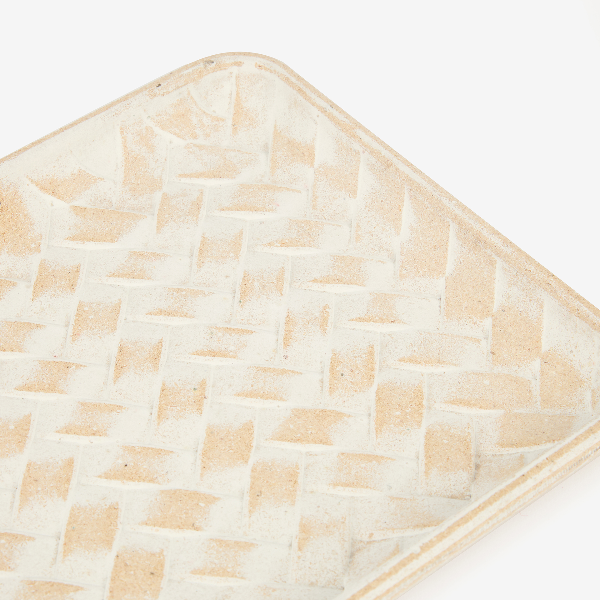 Vaciabolsillos de madera blanco Baikal 