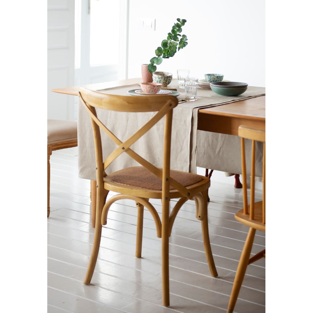 Silla de comedor de madera de olmo Antique 46x42x87cm