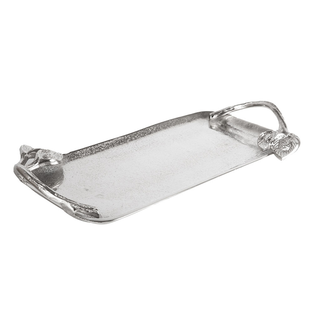Bandeja de hojas de aluminio con asas