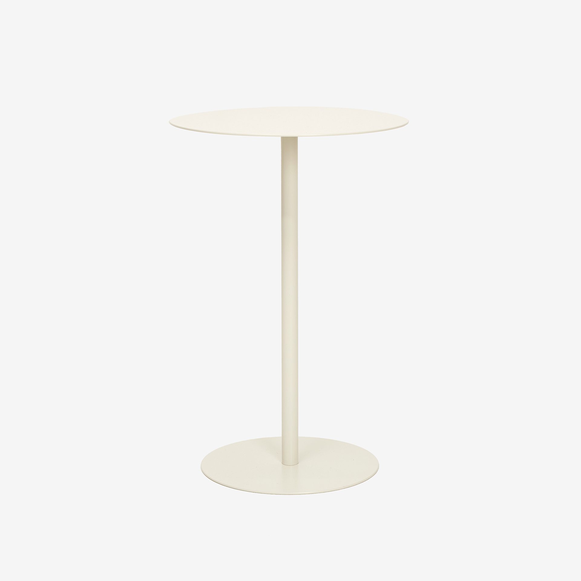 Mesa auxiliar de metal blanca Malak &Oslash;35x53cm