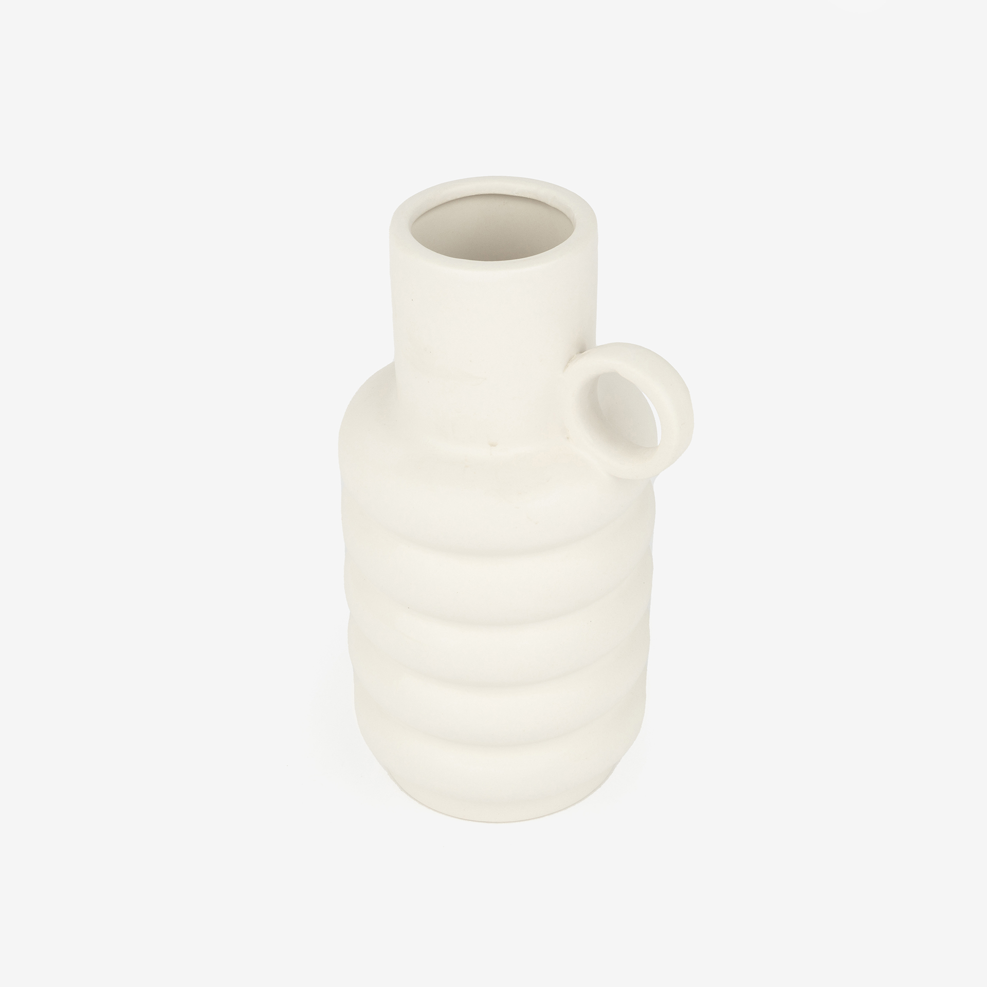 Jarr&oacute;n de dolomita blanco Curve 11,5x9x18cm