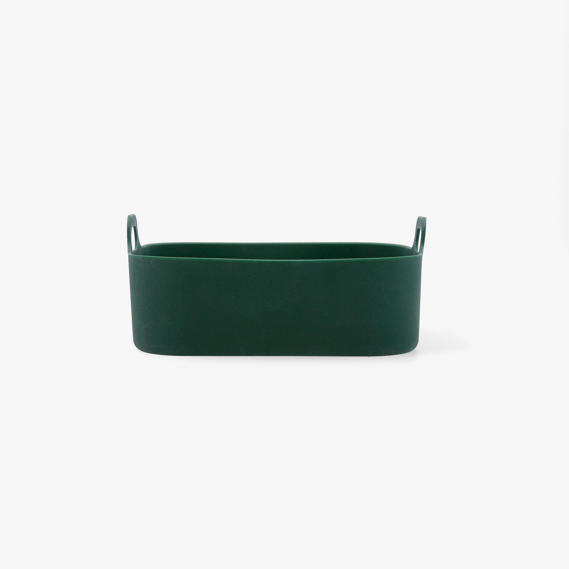 Cesta cuadrada de airfryer verde de silicona Terrae 19cm 
