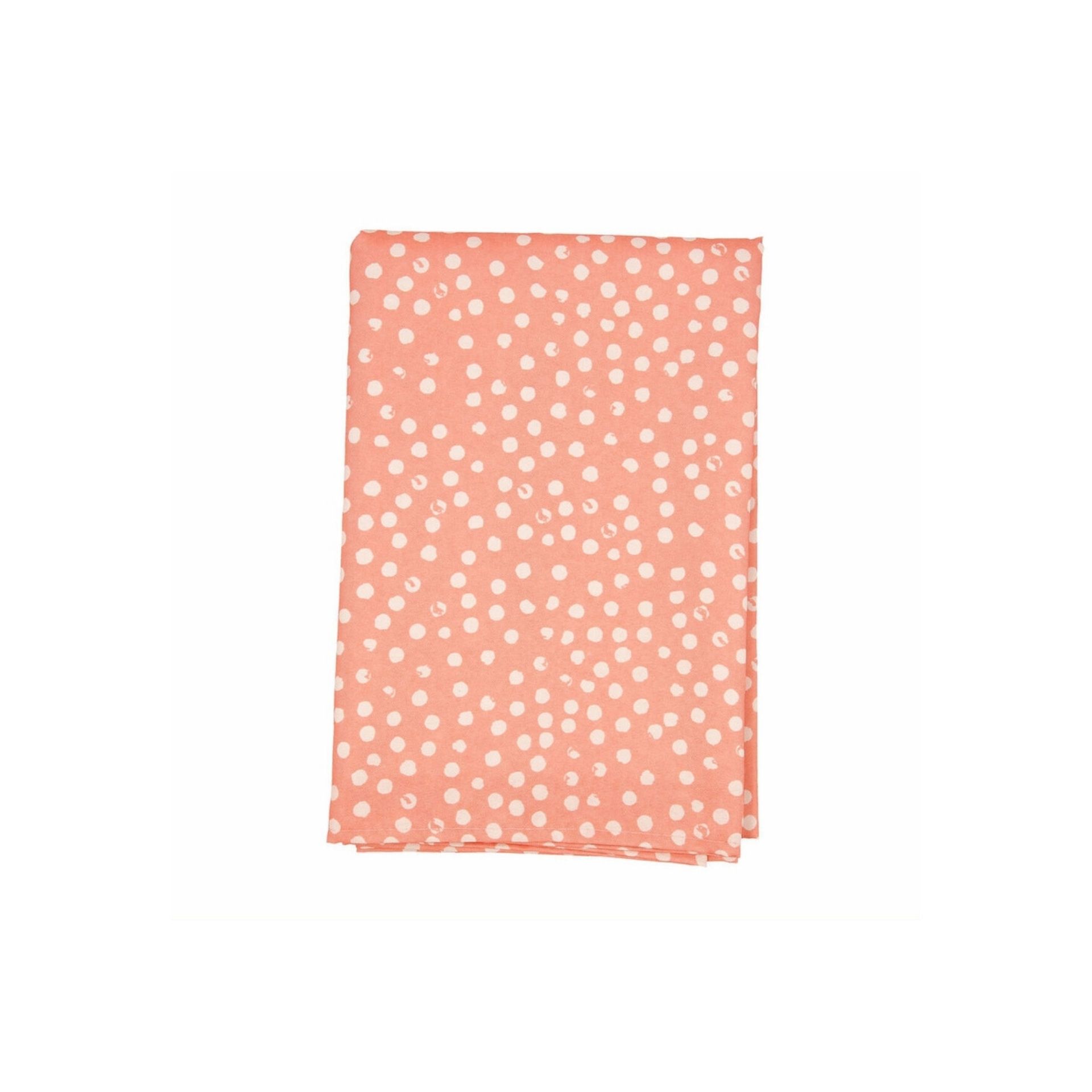 Mantel de topos de algodón rosa Polka 145x200cm