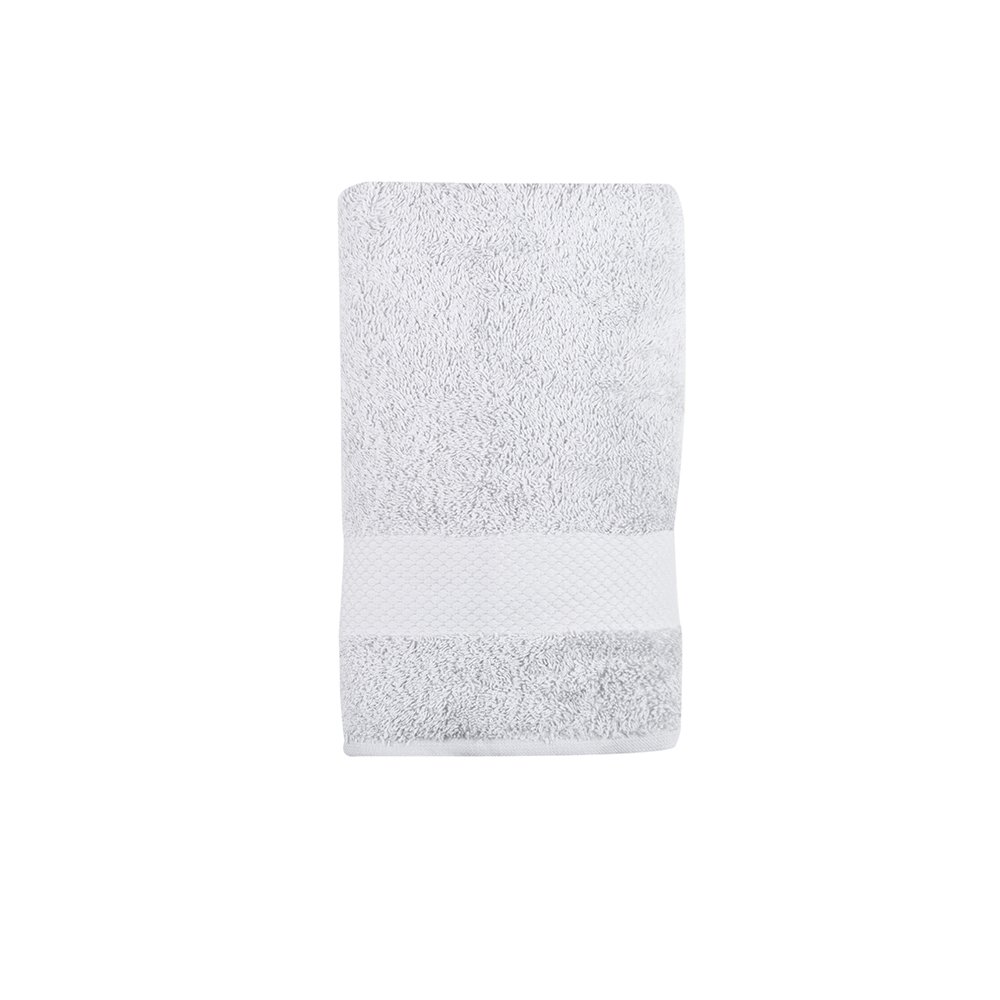 Toalla de lavabo de algodón gris Vic 50x100cm - 500 gr/m²