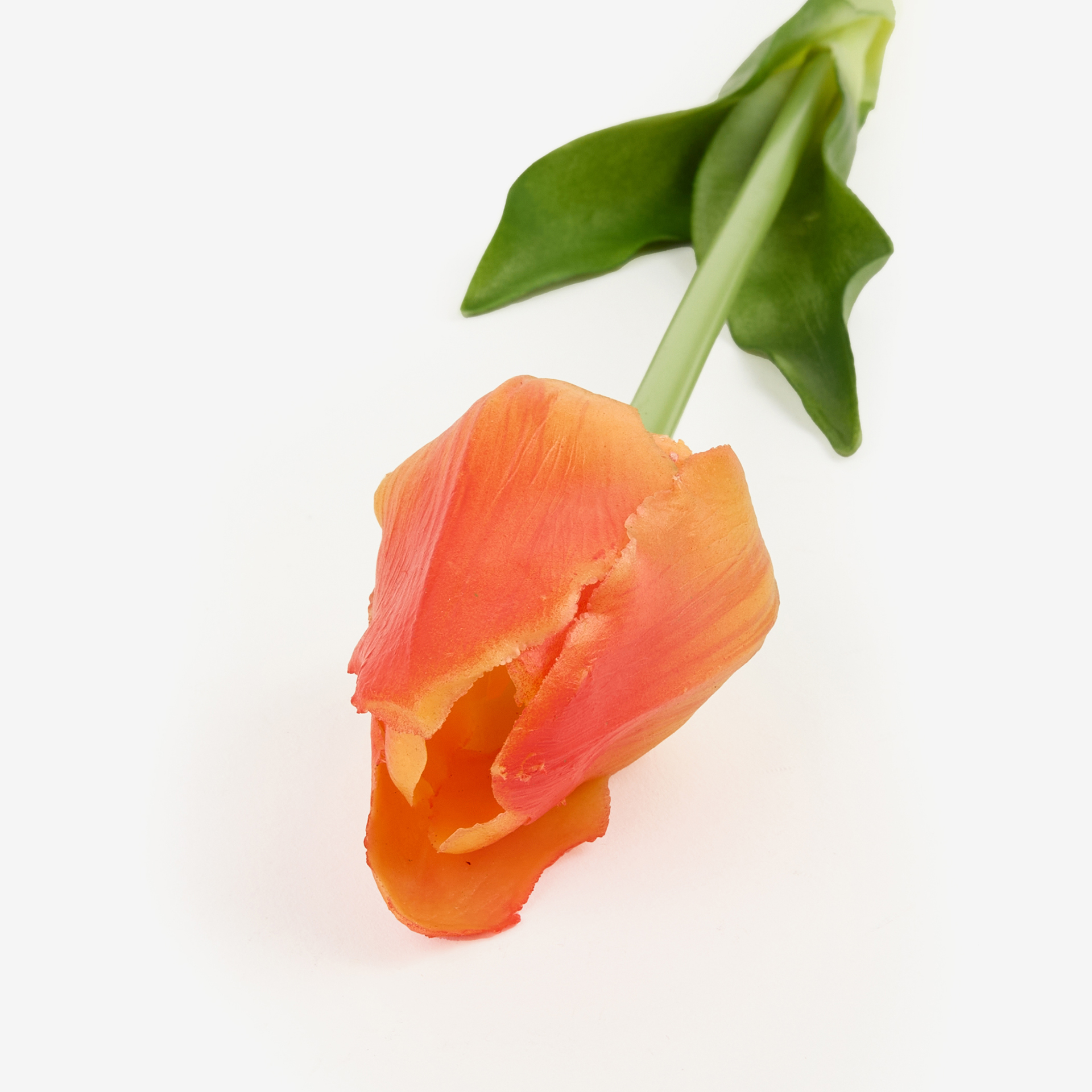 Flor artificial tulipán naranja 48cm