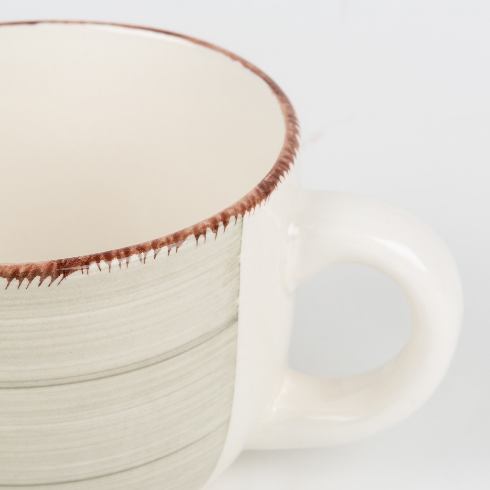 Taza jumbo beige de gres Vita 47cl