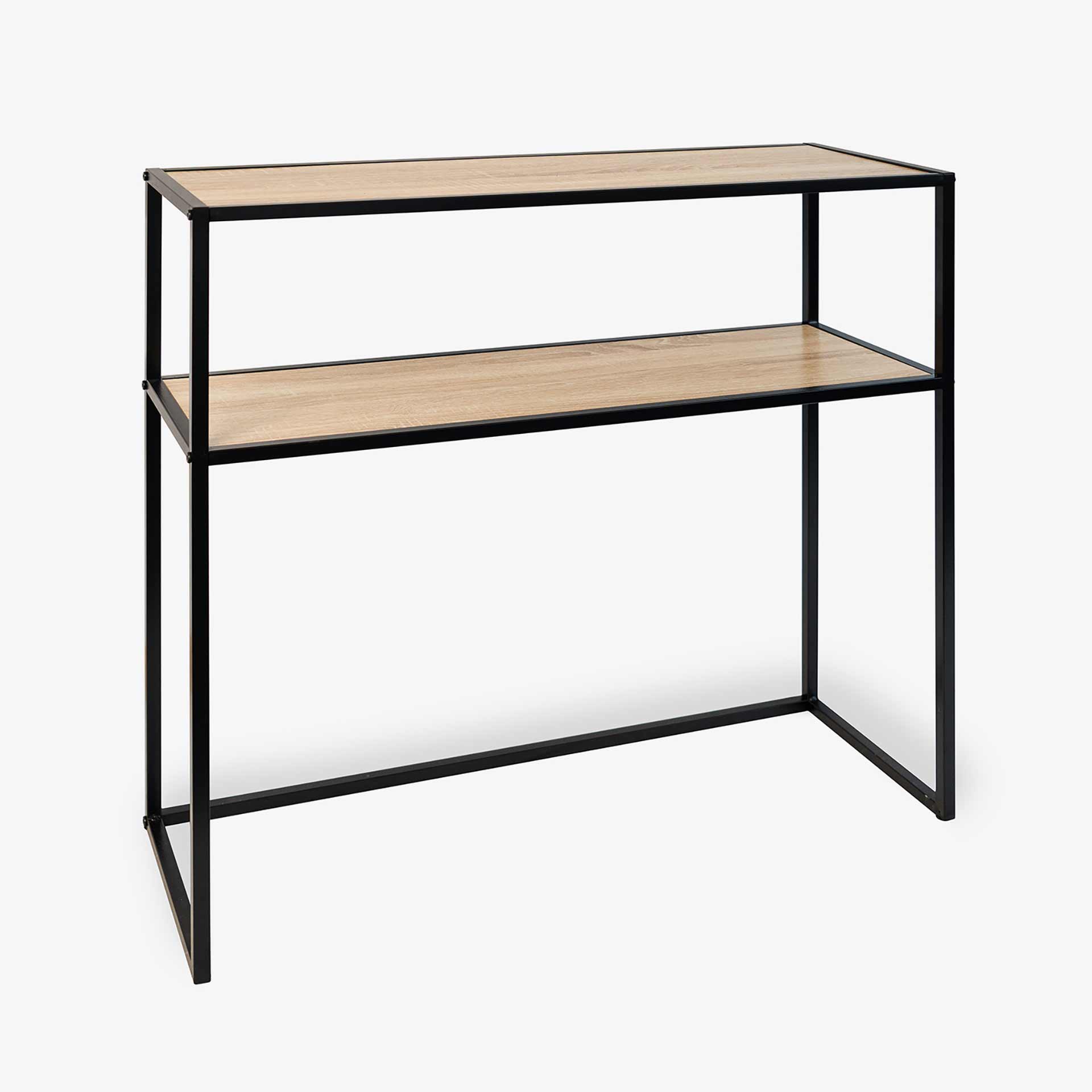 Consola de 2 estantes 78x27x77 Sira