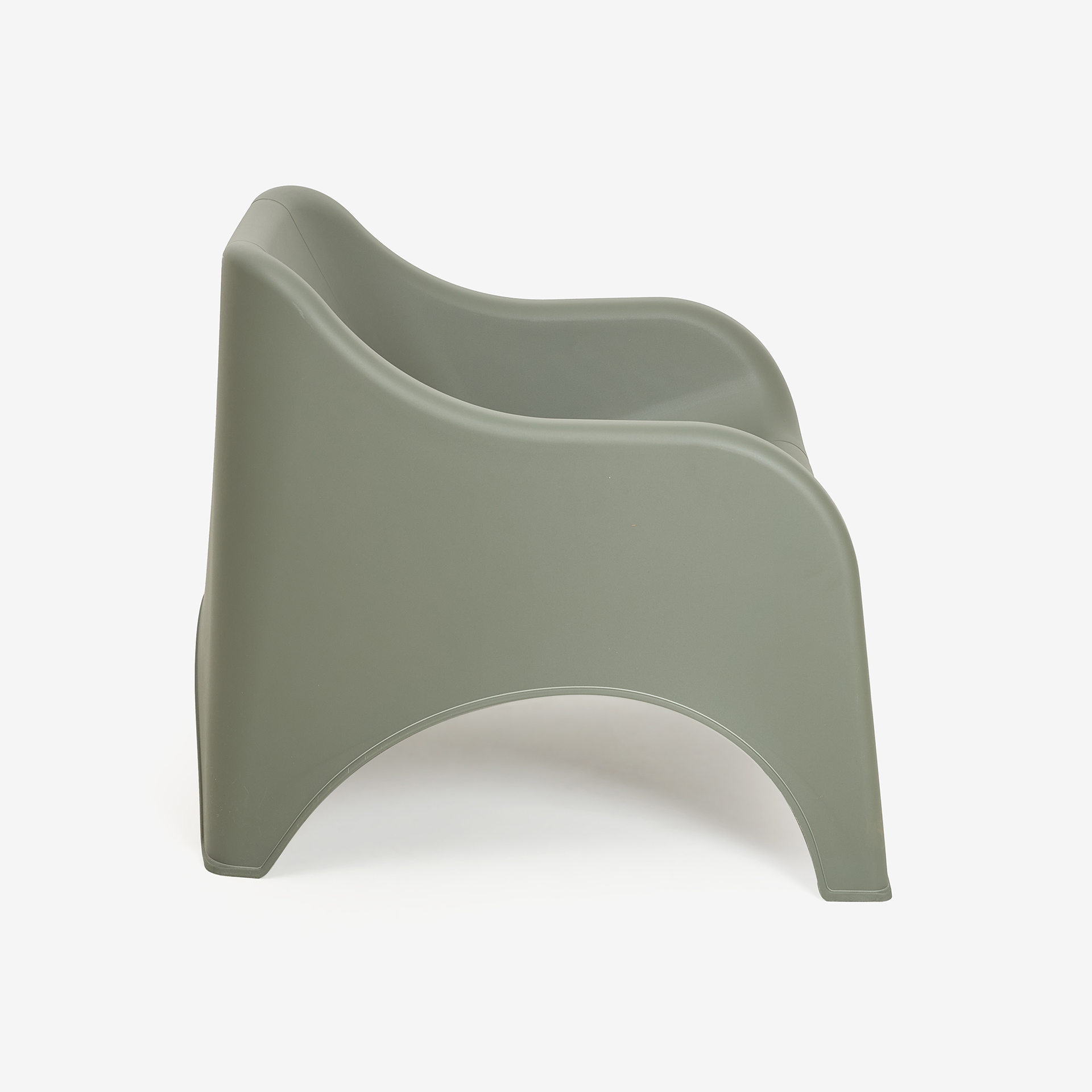 Silla de jard&iacute;n apilable de polipropileno verde Patmos 78x71x79cm