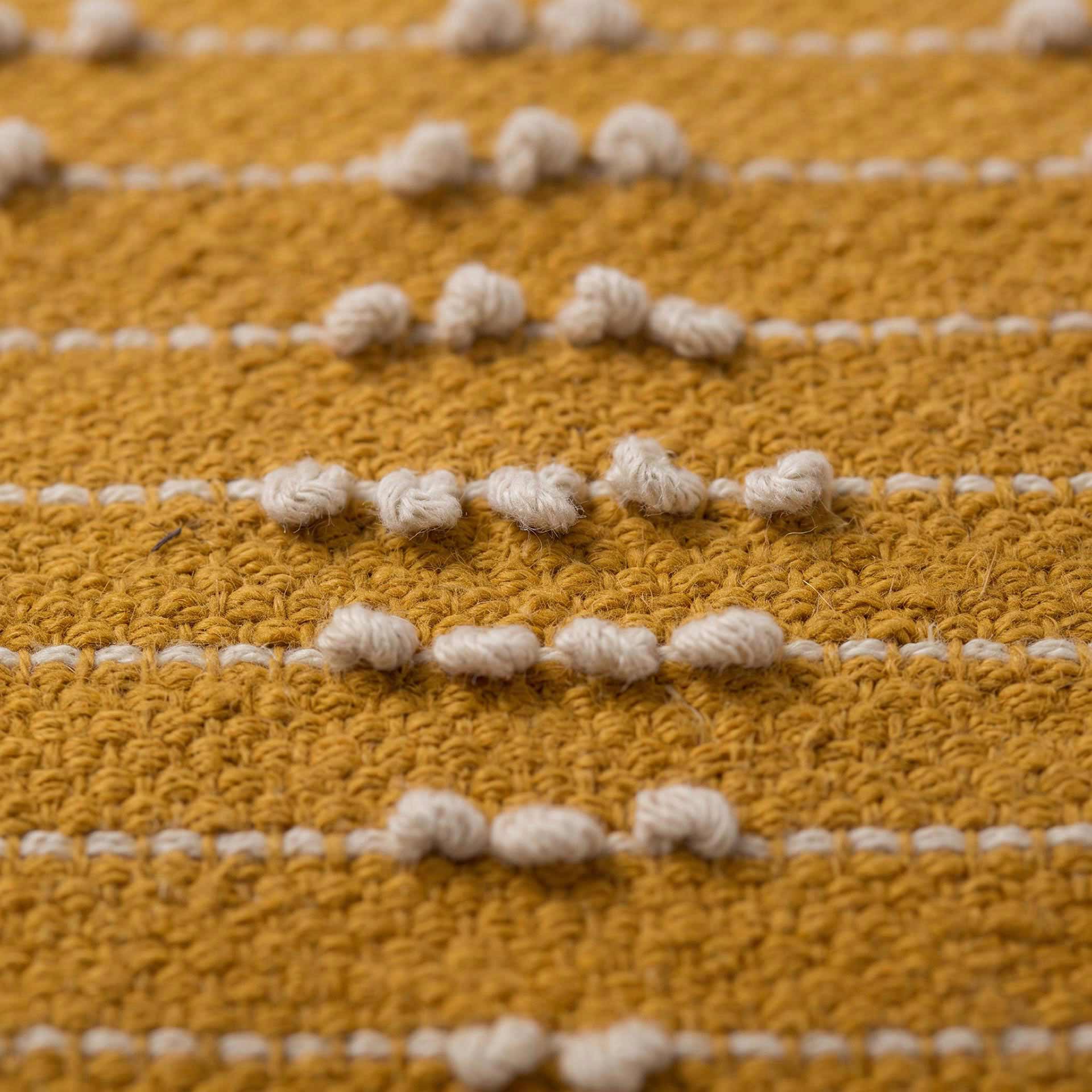 Coj&iacute;n de algod&oacute;n amarillo Jave 45x45cm
